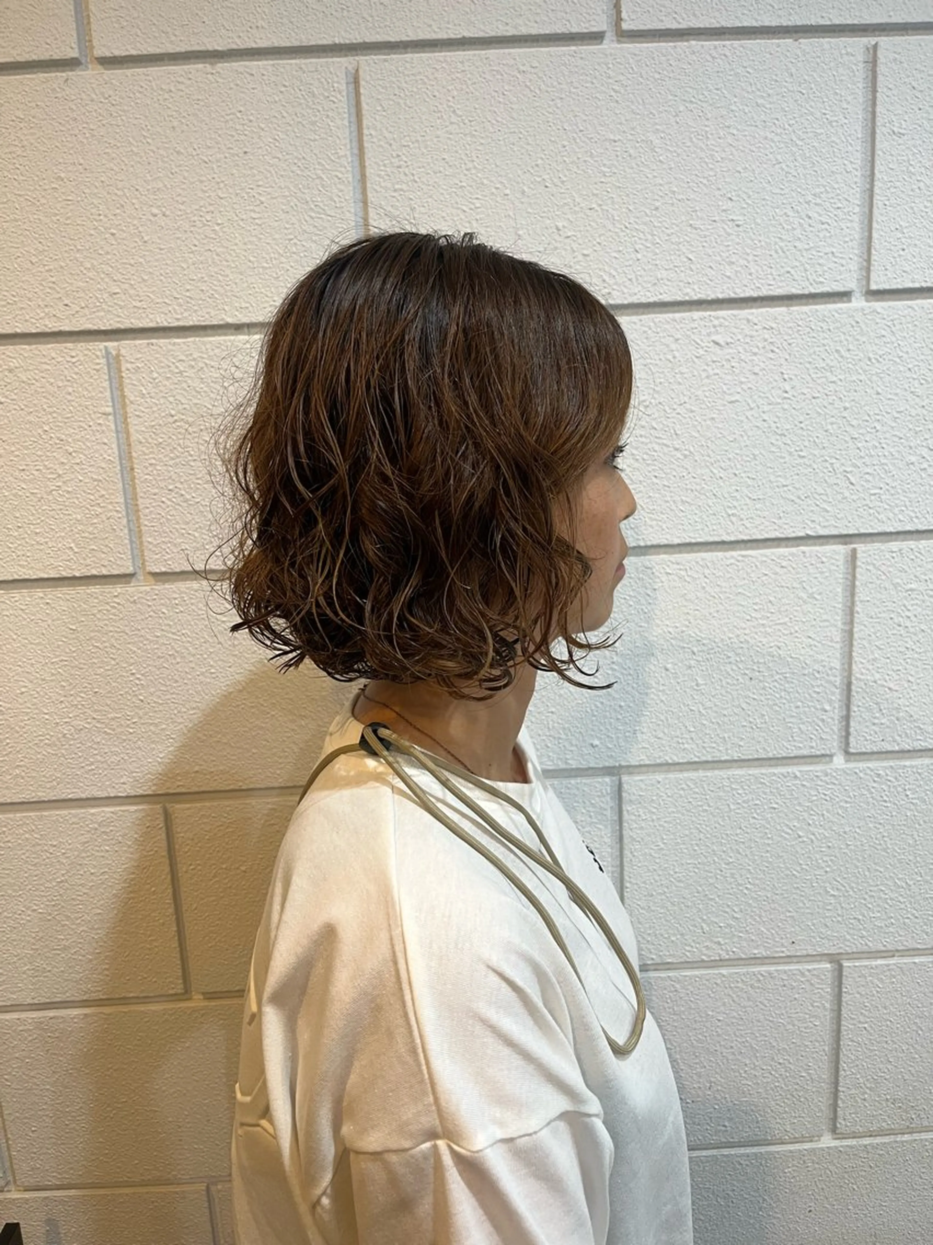 ショート カット パーマ 小沼采唯👧🏼 海好きオヌちゃんのヘアスタイル