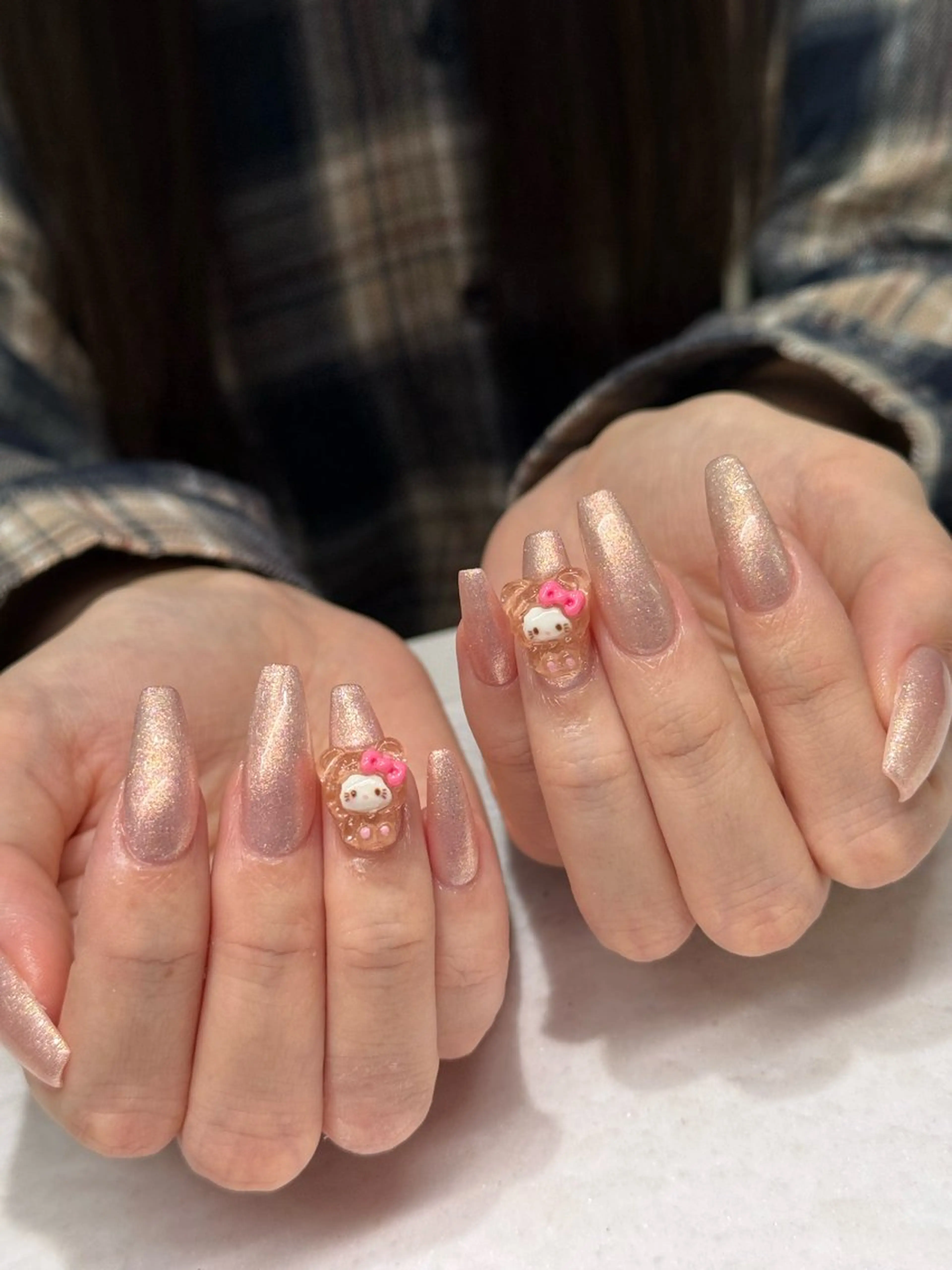 ネイル アートネイル オーロラネイル ブルー チークネイル フットネイル ハンドネイル NAILS168 新大久保店のネイルデザイン