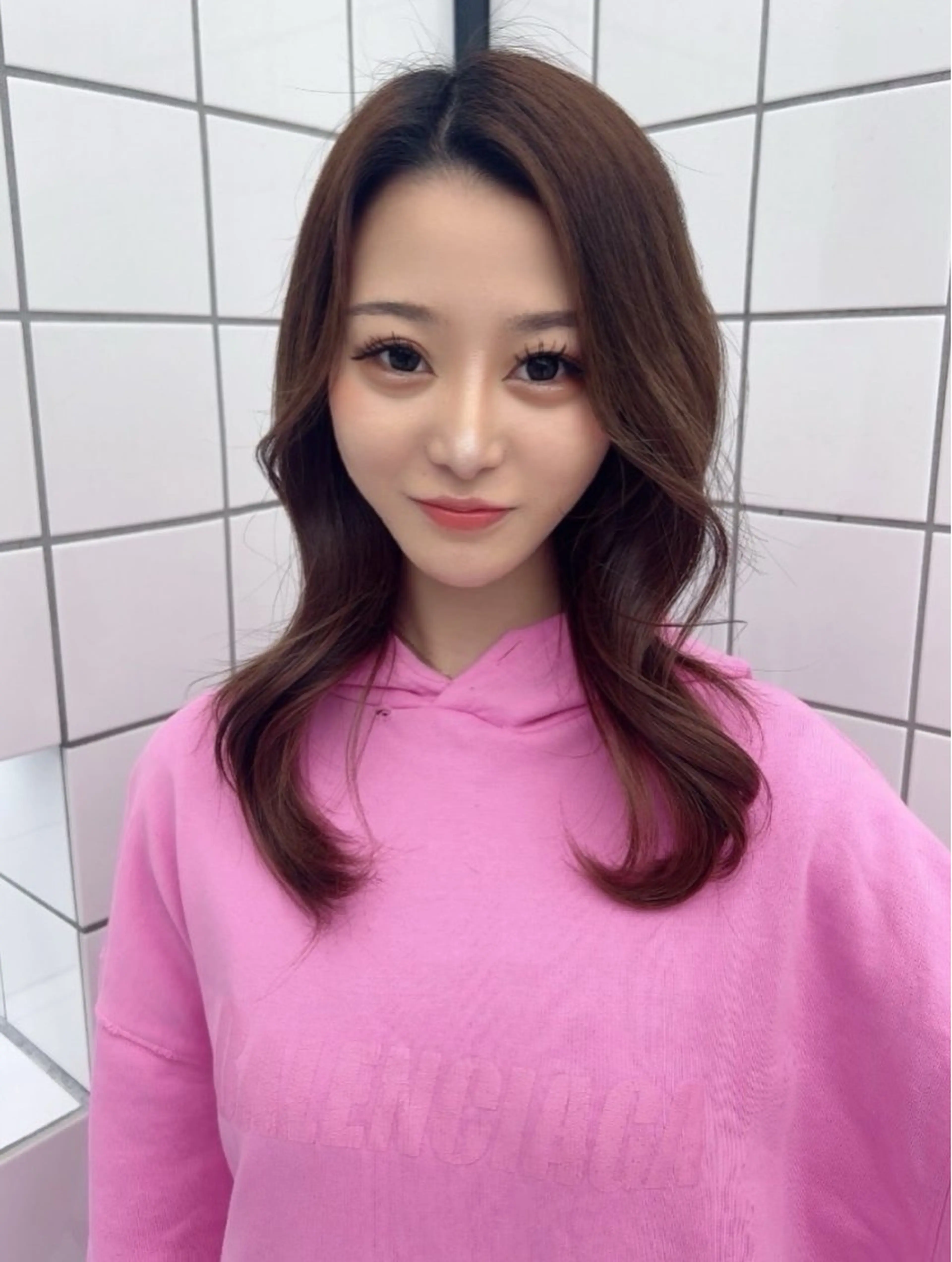 セミロング バレイヤージュ/ メッシュ小林賢太朗のヘアスタイル