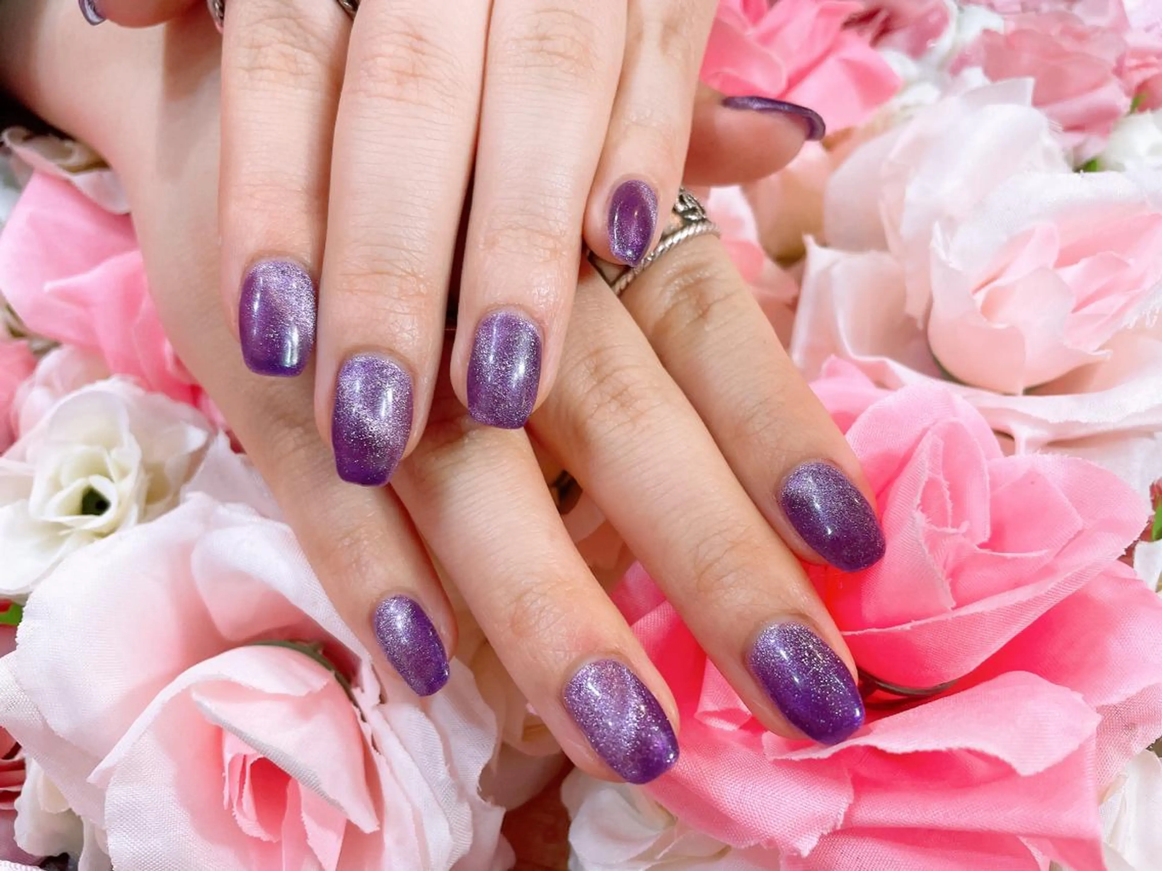 ネイル マグネットネイル ハンドネイル Nail🦋 💗yuyuのネイルデザイン