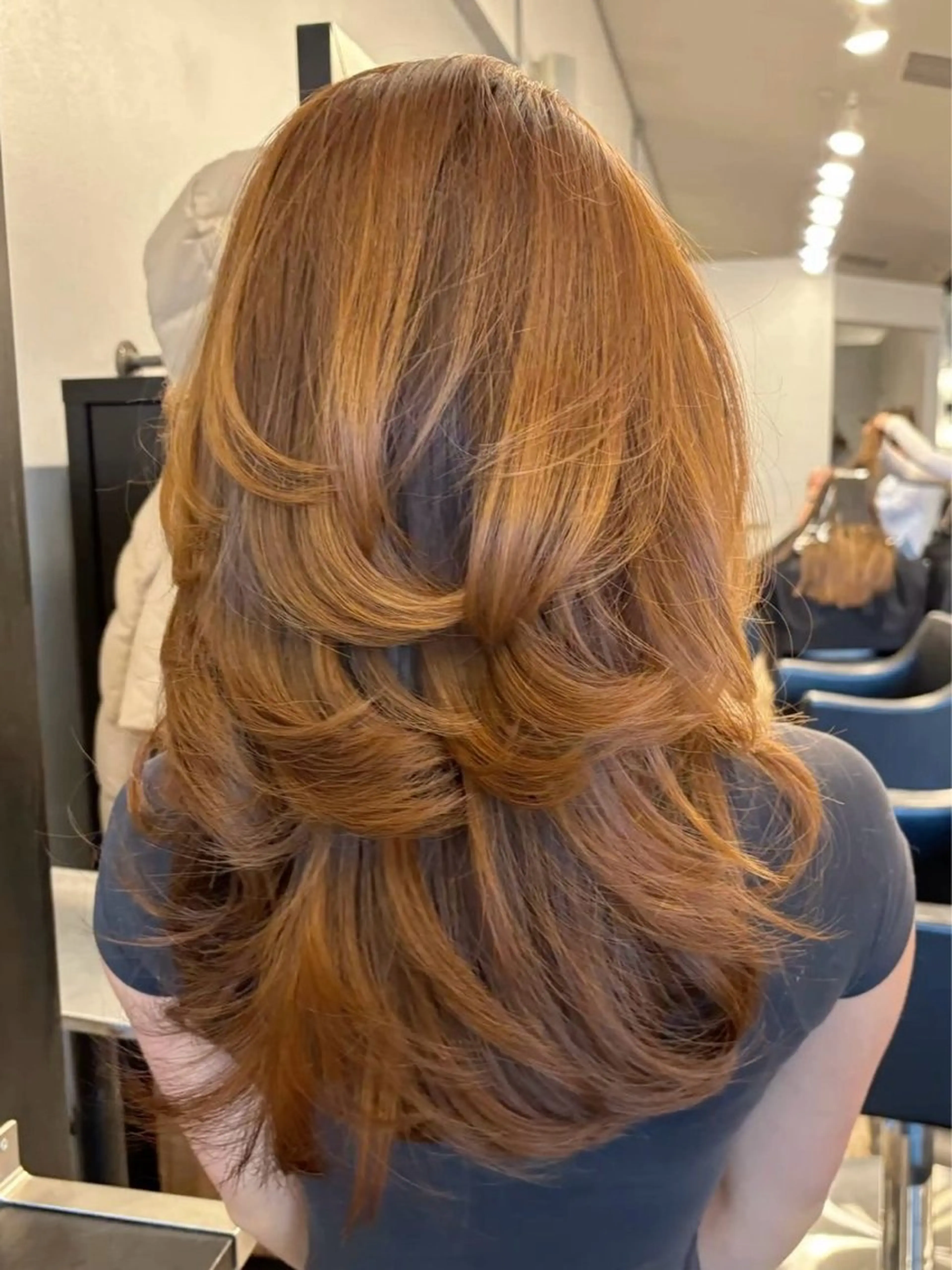 ロング カラー ブリーチ ブラウンカラー ダブルカラー ハイトーンカラー ブリーチなしカラー 渋谷 ♡ haruのヘアスタイル