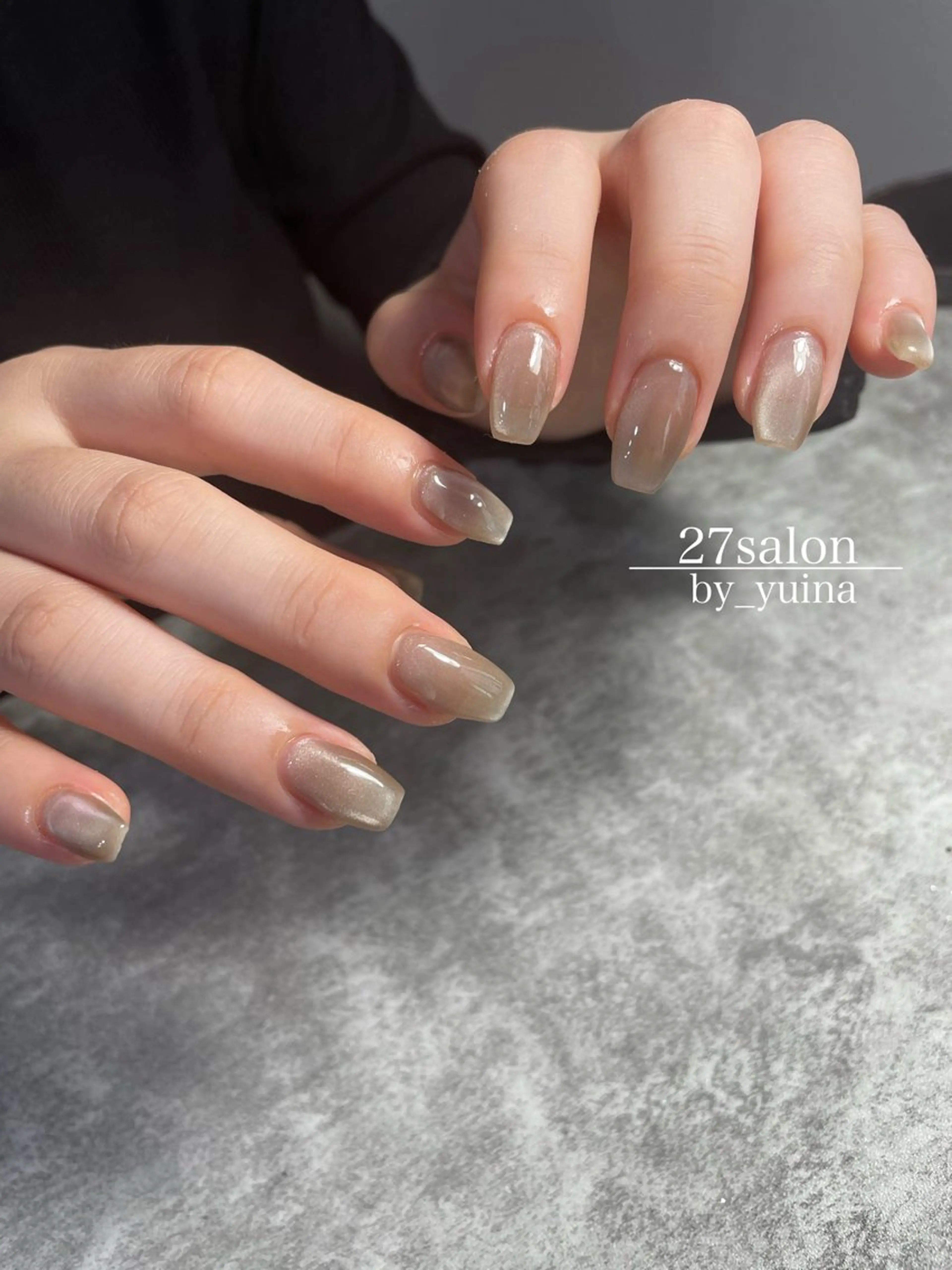 ネイル マグネットネイル ハンドネイル 27salon yuinaのネイルデザイン