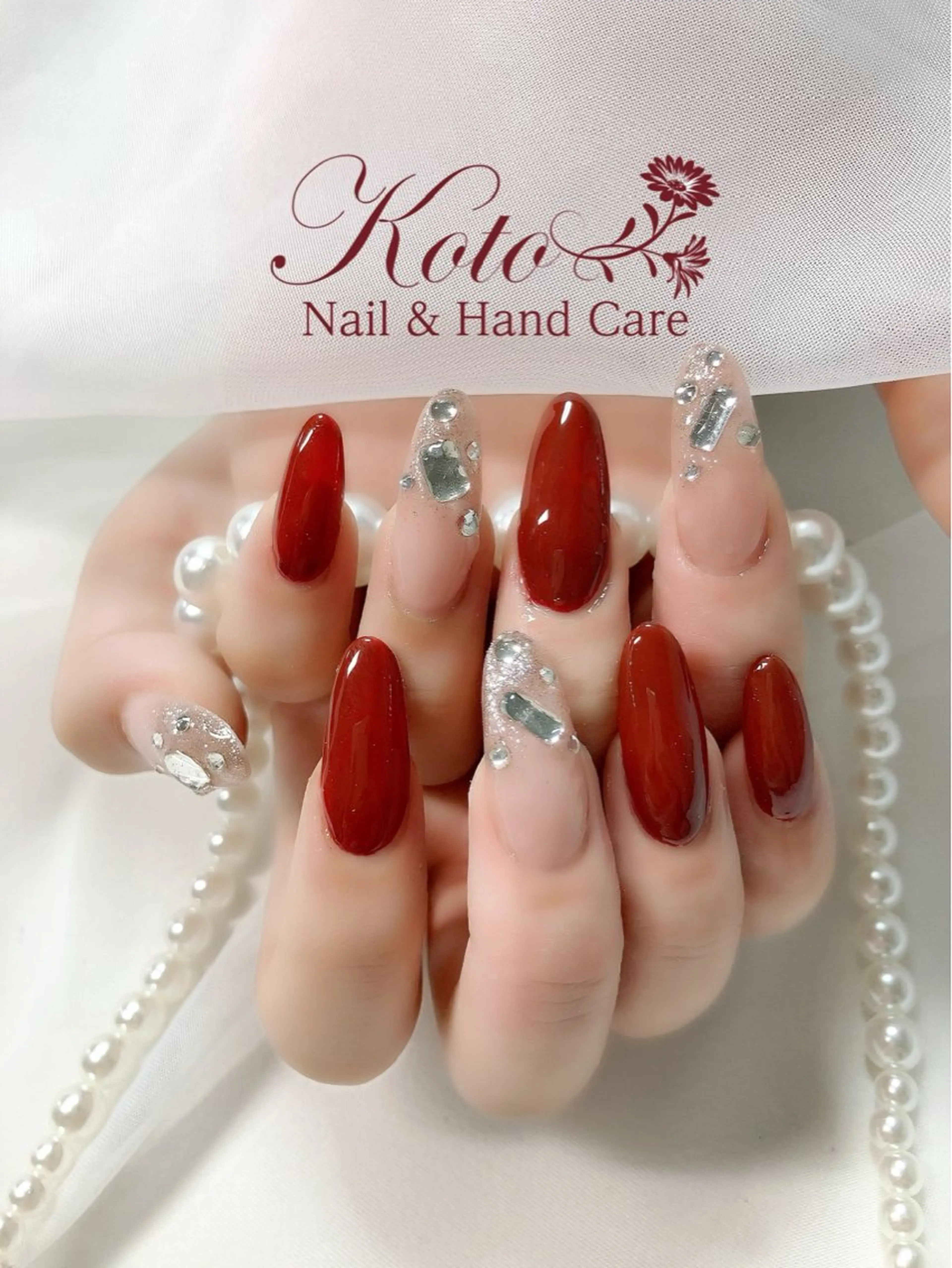 ネイル 長さ出し ジェルネイル キラキラネイル 持ち込み ニュアンスネイル ハンドネイル Nail Salon KOTOのネイルデザイン