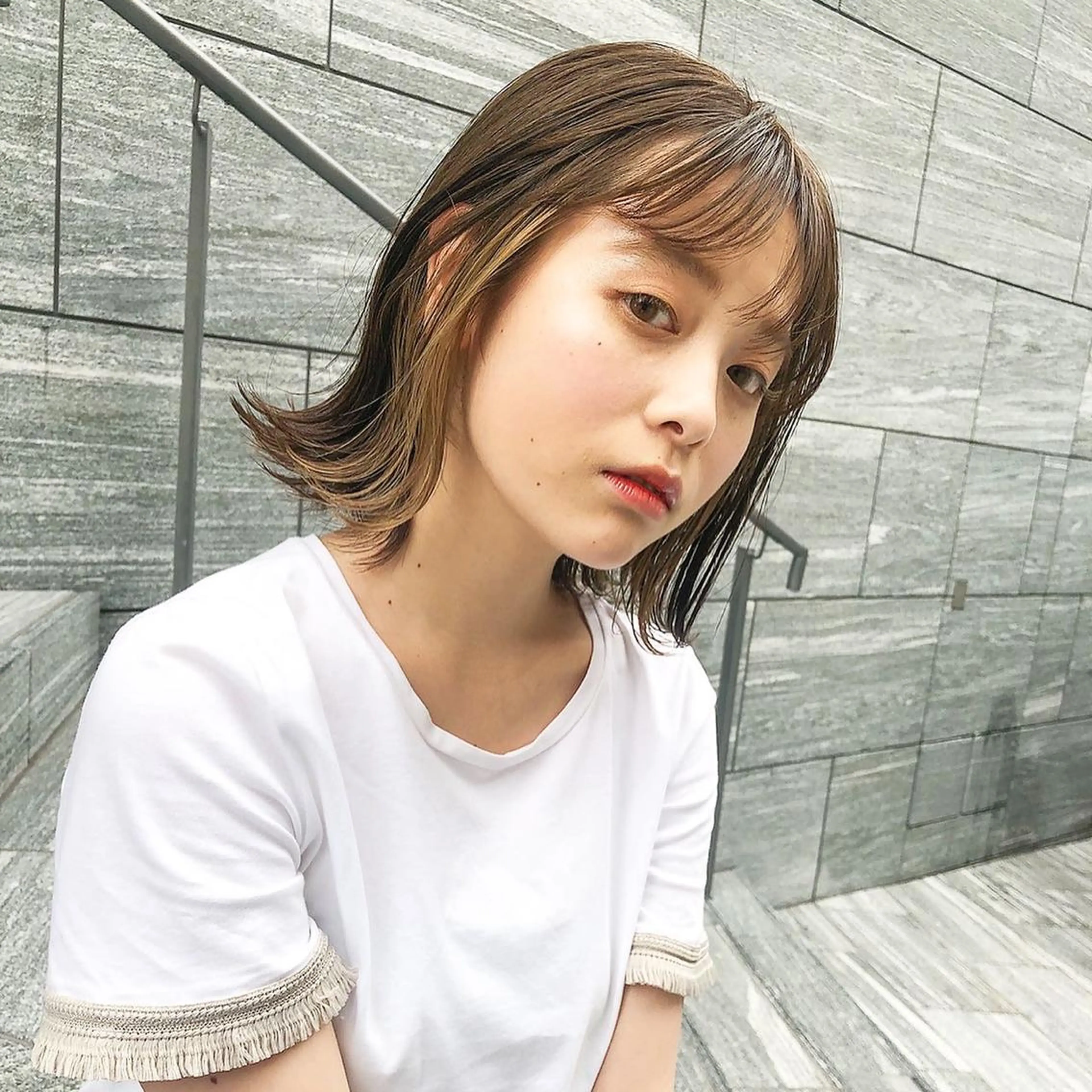 ショート ヘアカラー 河原 亮のヘアスタイル