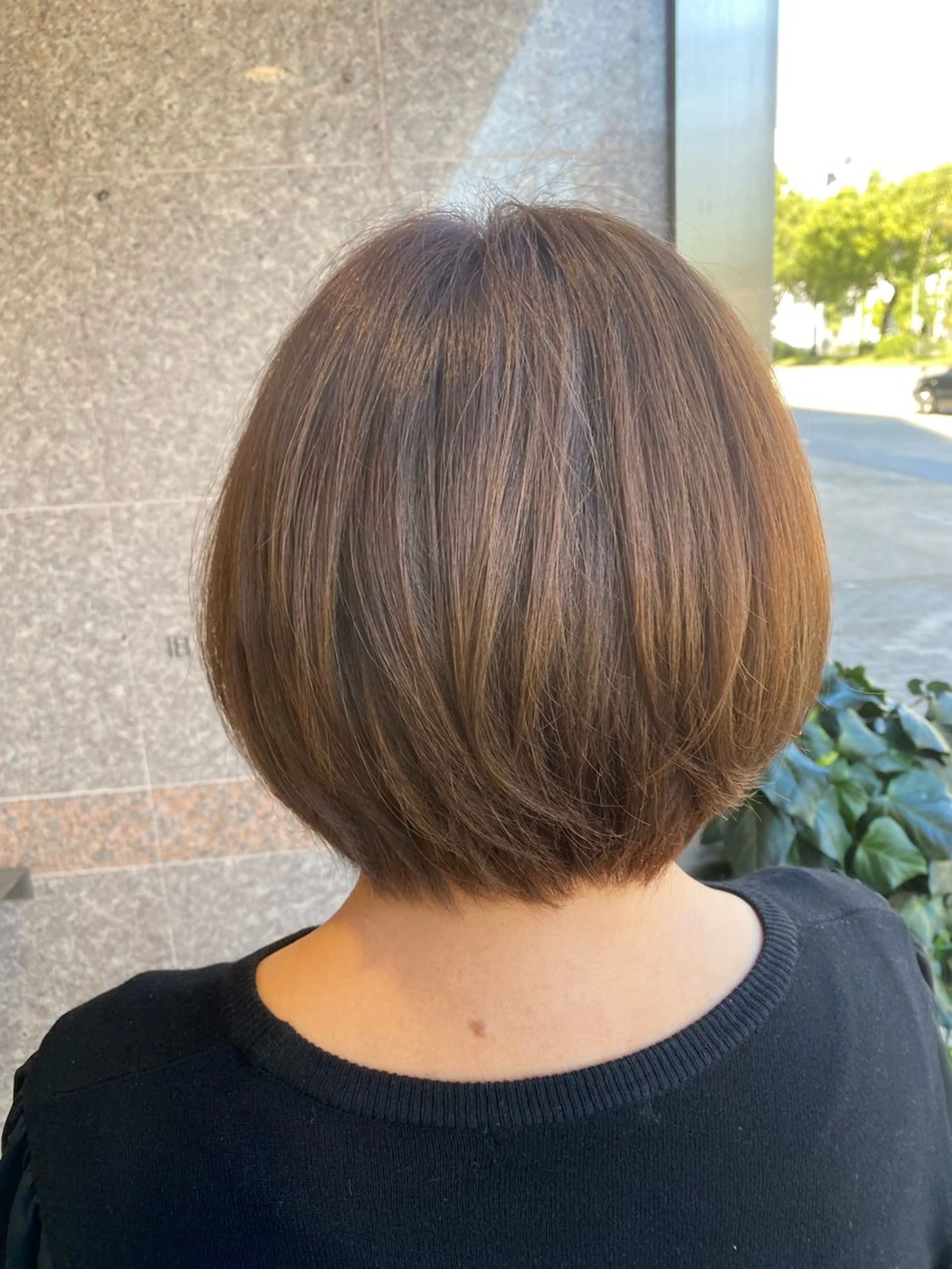 ミディアム カラー ヘアアレンジ ヘアカラー TJ天気予報5mm 森　瑞希のヘアスタイル