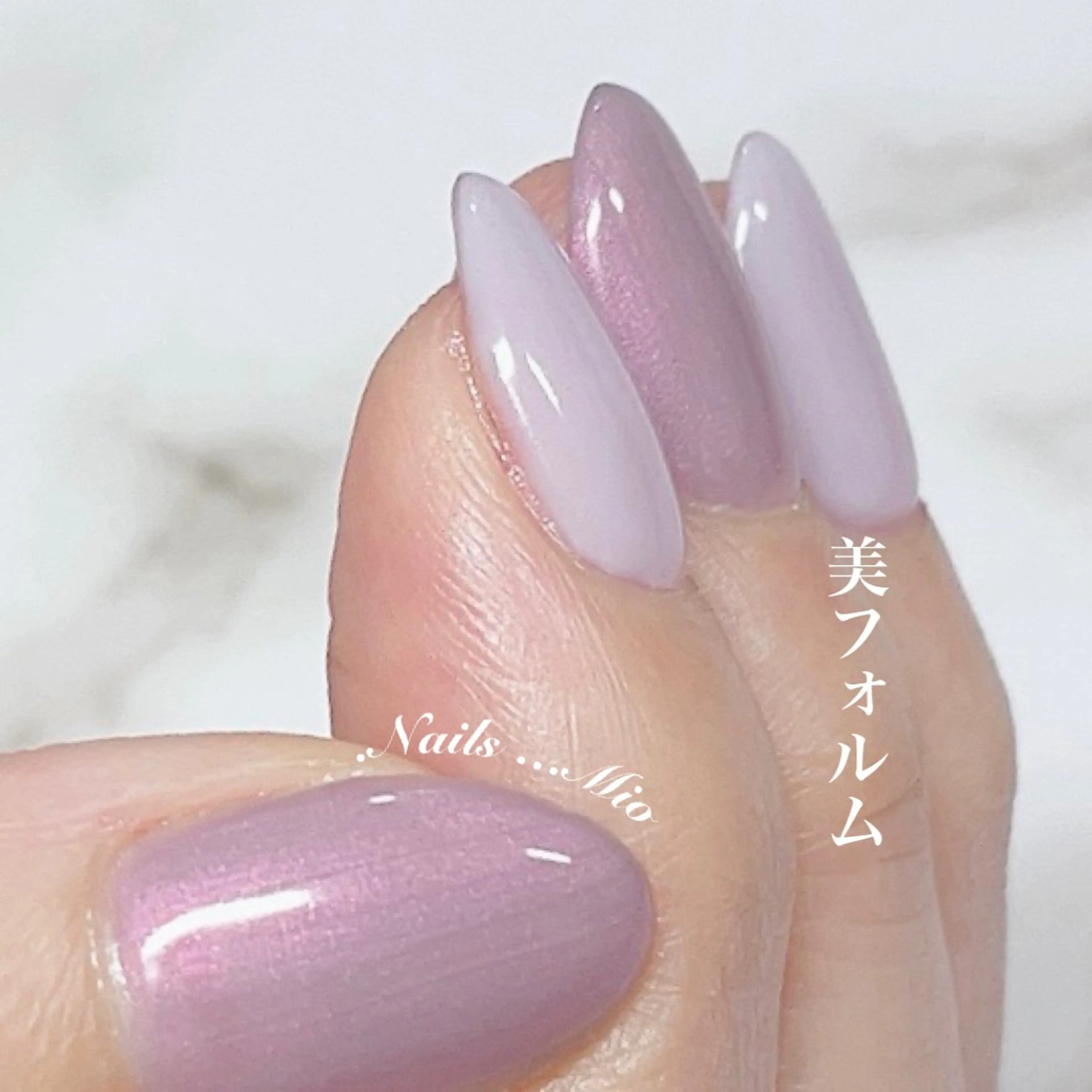 ネイル ジェルネイル ワンカラーネイル .Nails Mio 赤羽西ネイルサロンのネイルデザイン