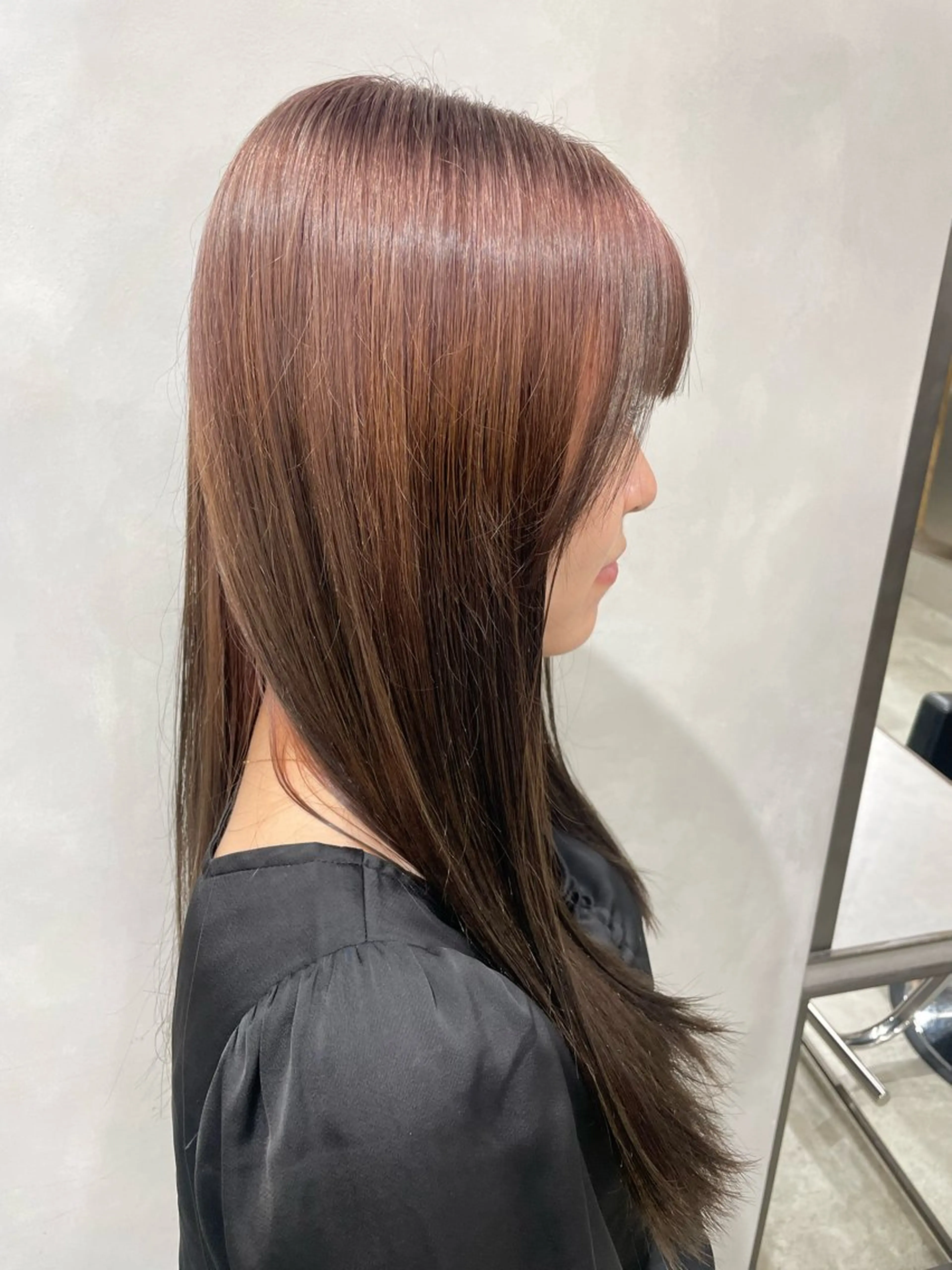 ロング カラー カット ヘアカラー トリートメント 透明感カラー✨艶髪 制作🌱山根あゆみのヘアスタイル