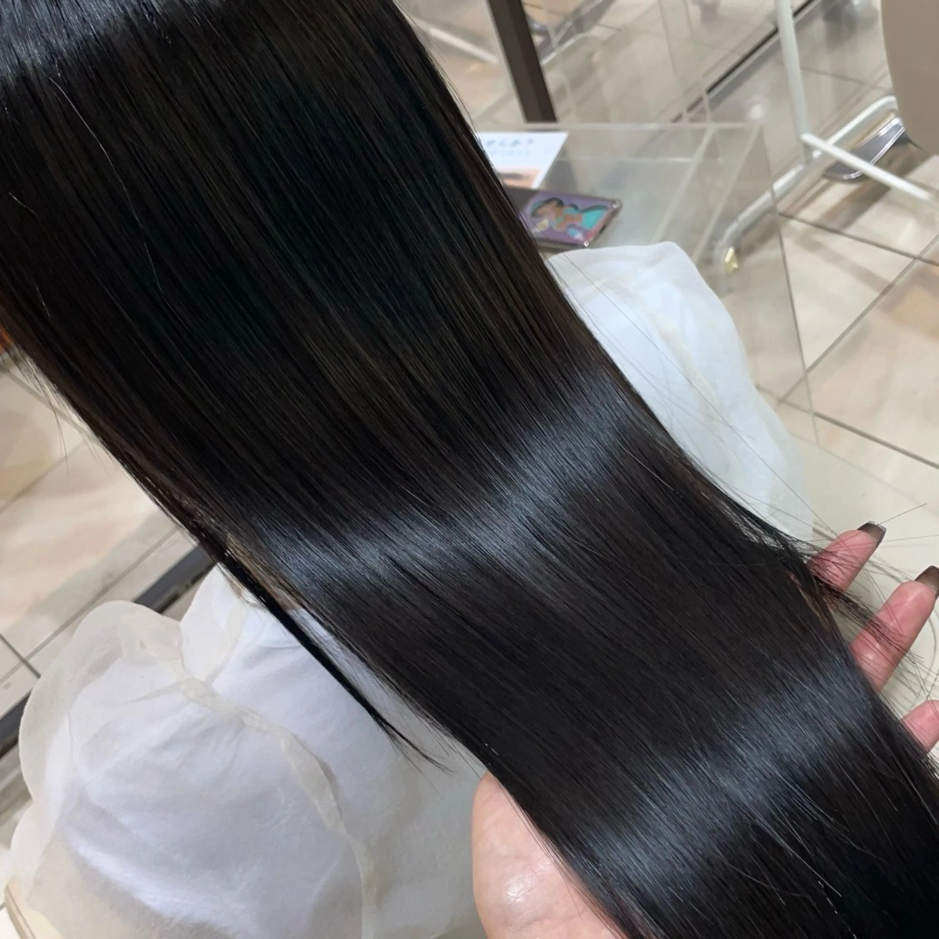 ロング ヘアカラー トリートメント 髪を綺麗に伸ばす人/ 艶髪✨️針田 綾音✨のヘアスタイル