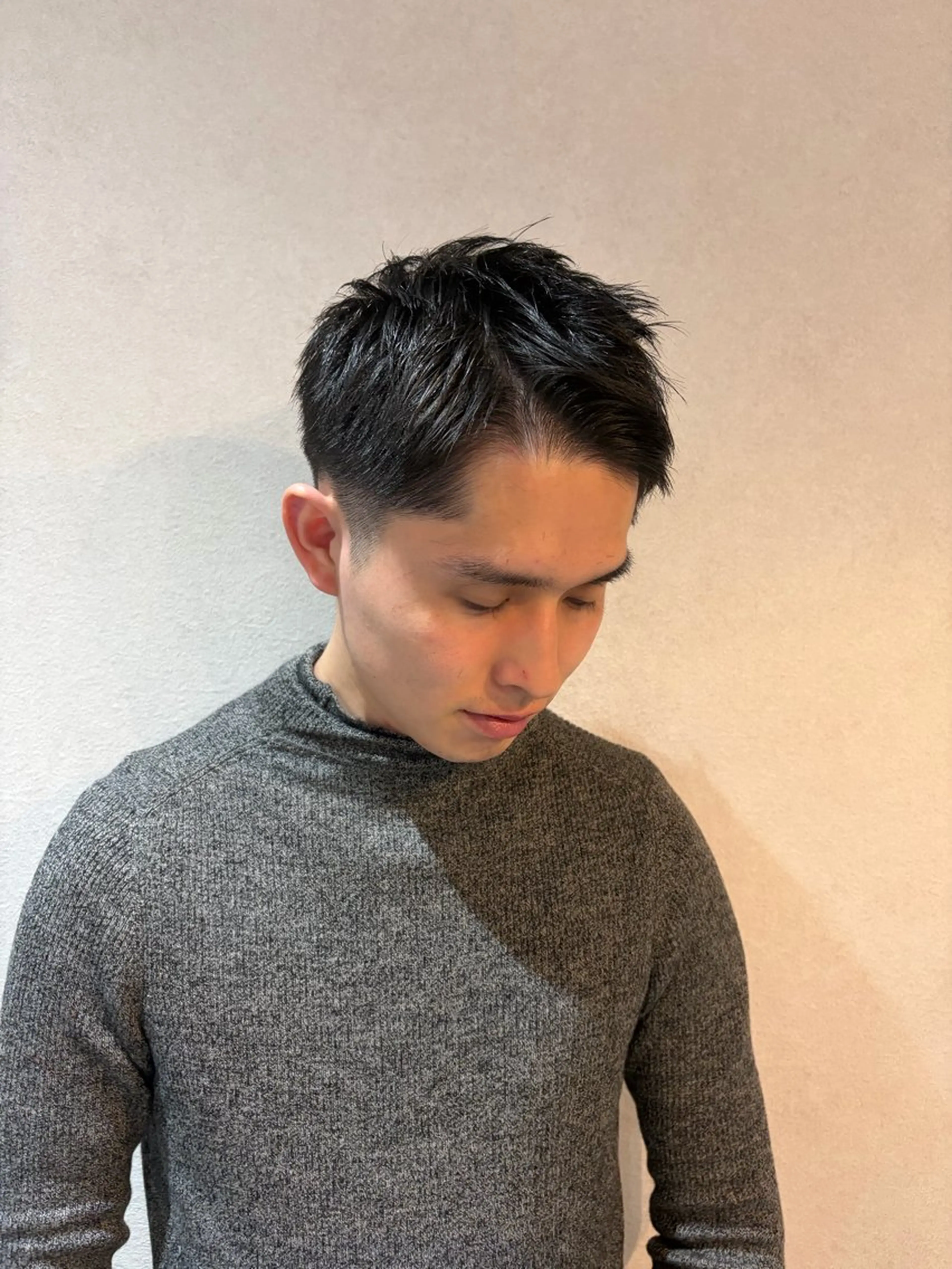 ショート メンズ メンズショート 刈り上げ ショートヘア 雰囲気重視メンズ パーマ/モデル/小畑のヘアスタイル