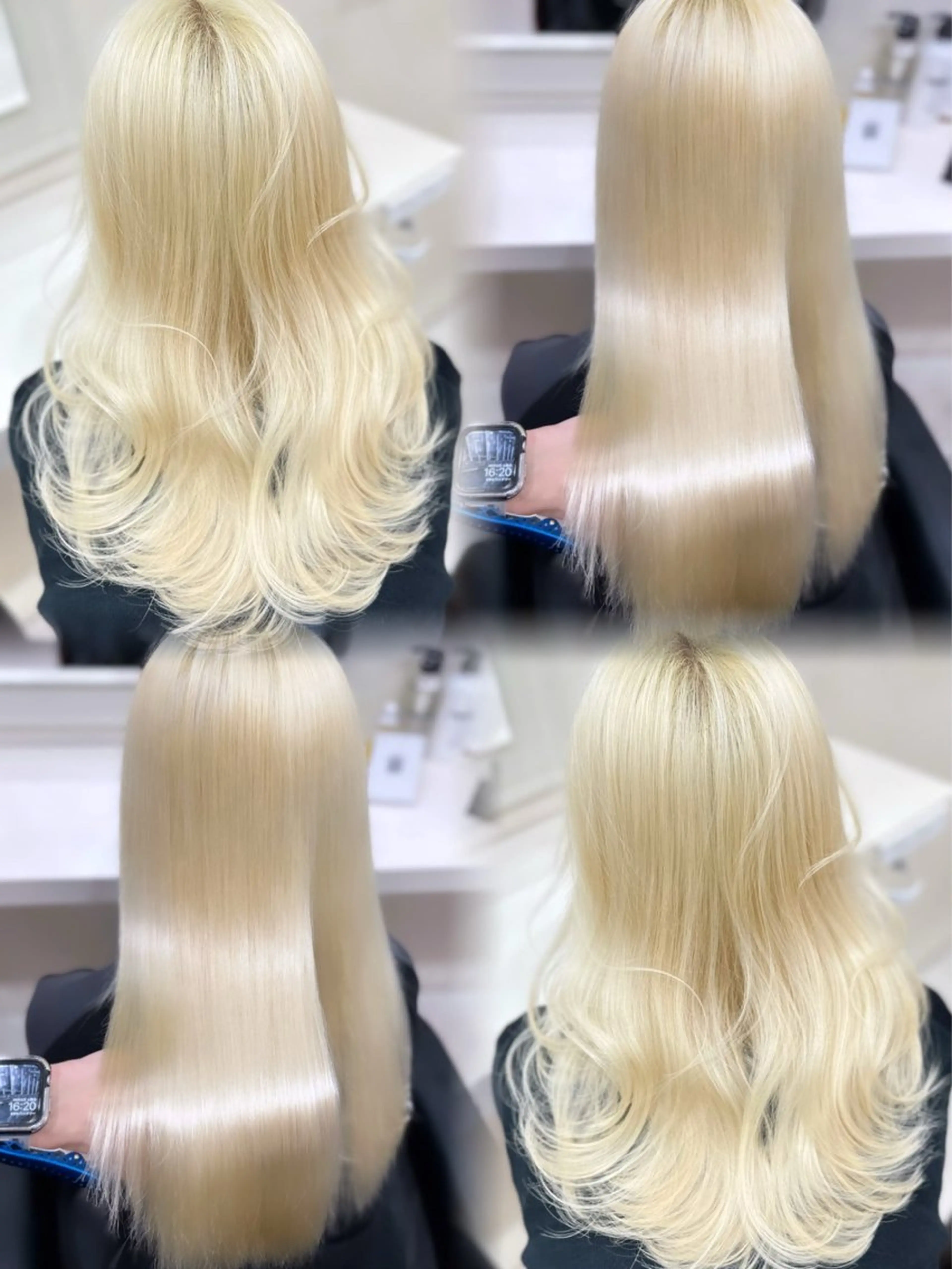 ロング カラー ヘアカラー 🖤ハイトーン× レイヤー🖤SARAのヘアスタイル