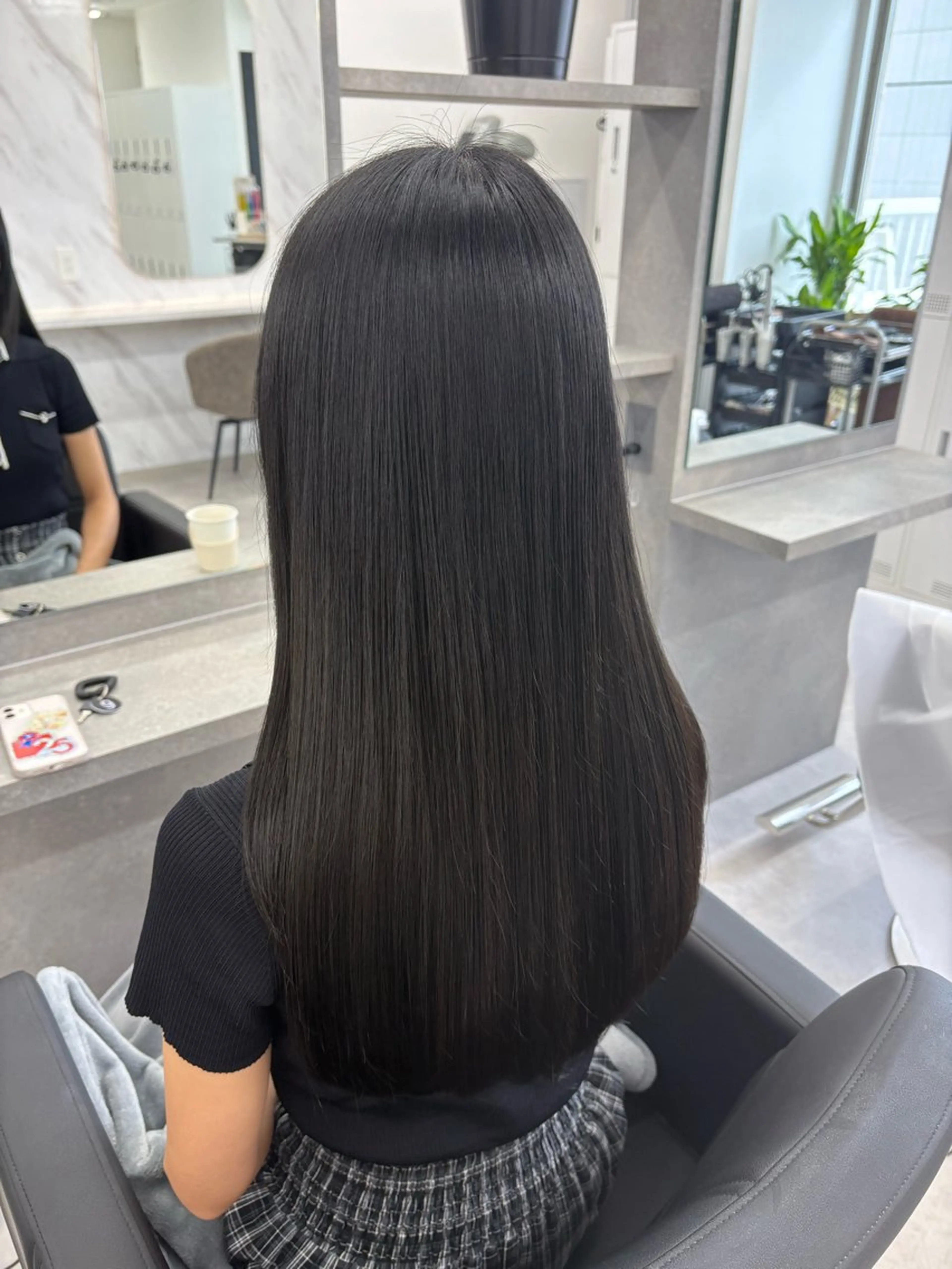 ロング ヘアカラー トリートメント 韓国レイヤーカット/ AIRIのヘアスタイル