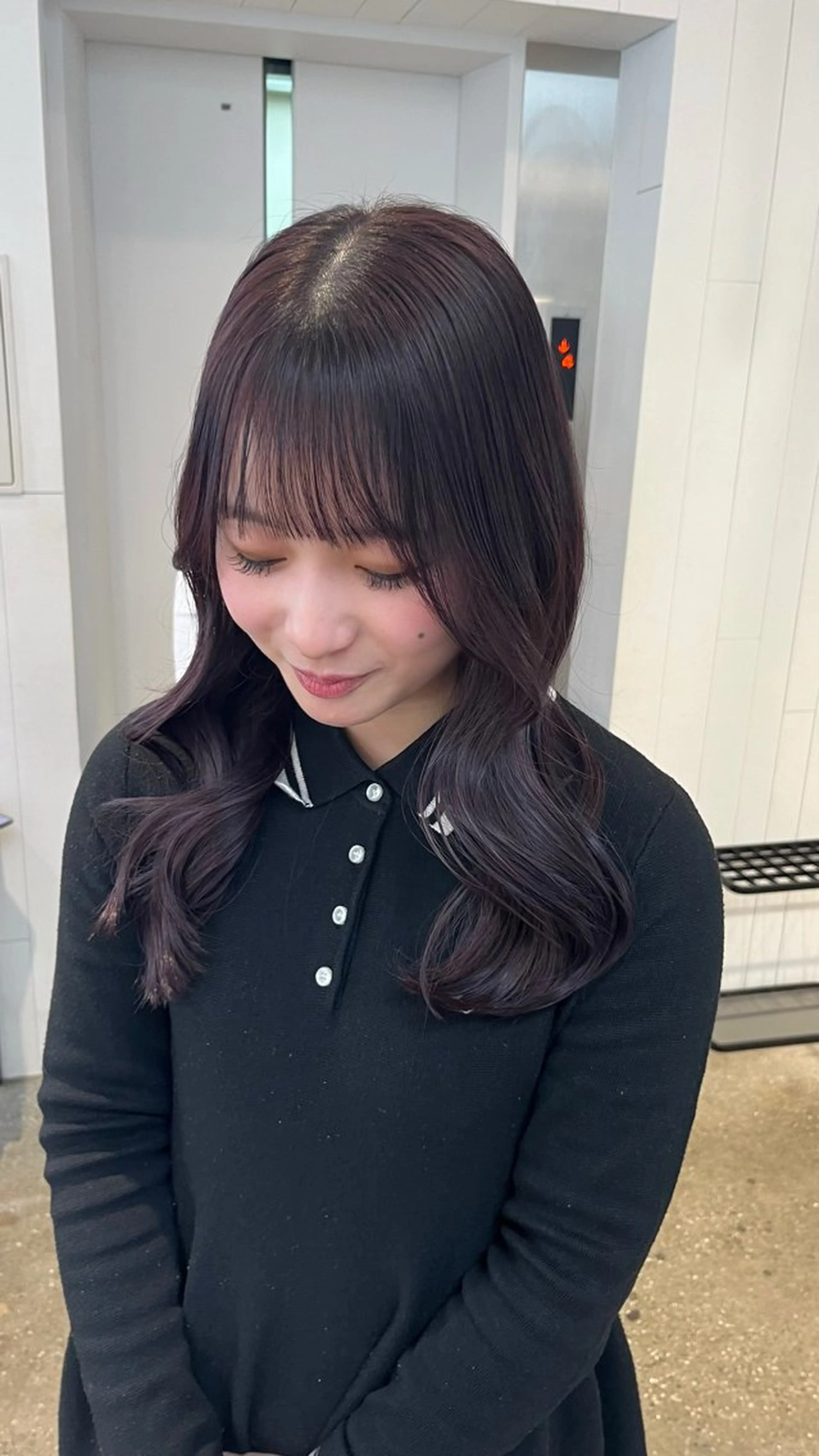 カラー ブラウンカラー ラベンダーカラー ALBUM SHINJUKU所属・フカミ マナカのヘアスタイル