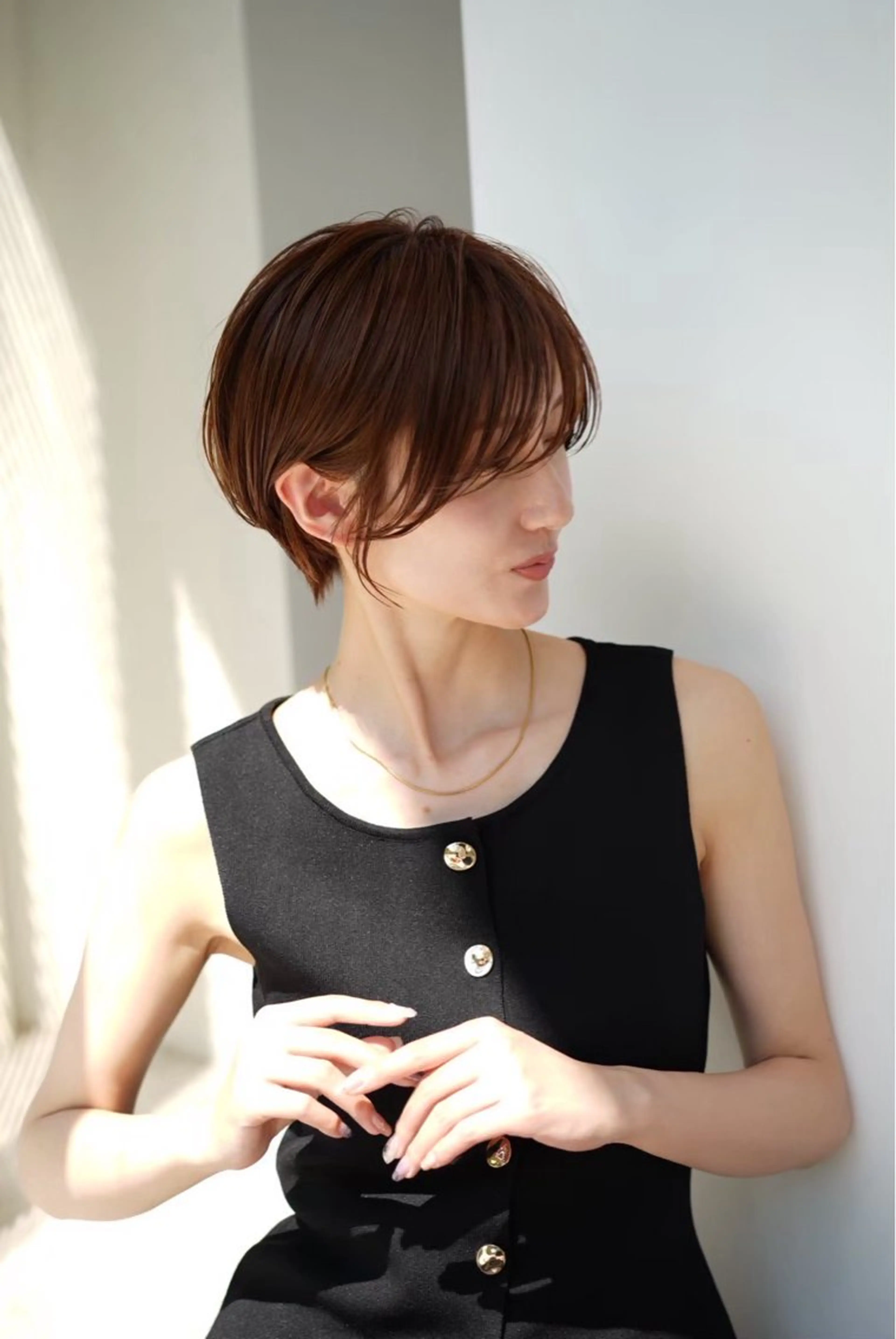 ショート カラー 透明感カラー/伊藤 陸/soigneのヘアスタイル