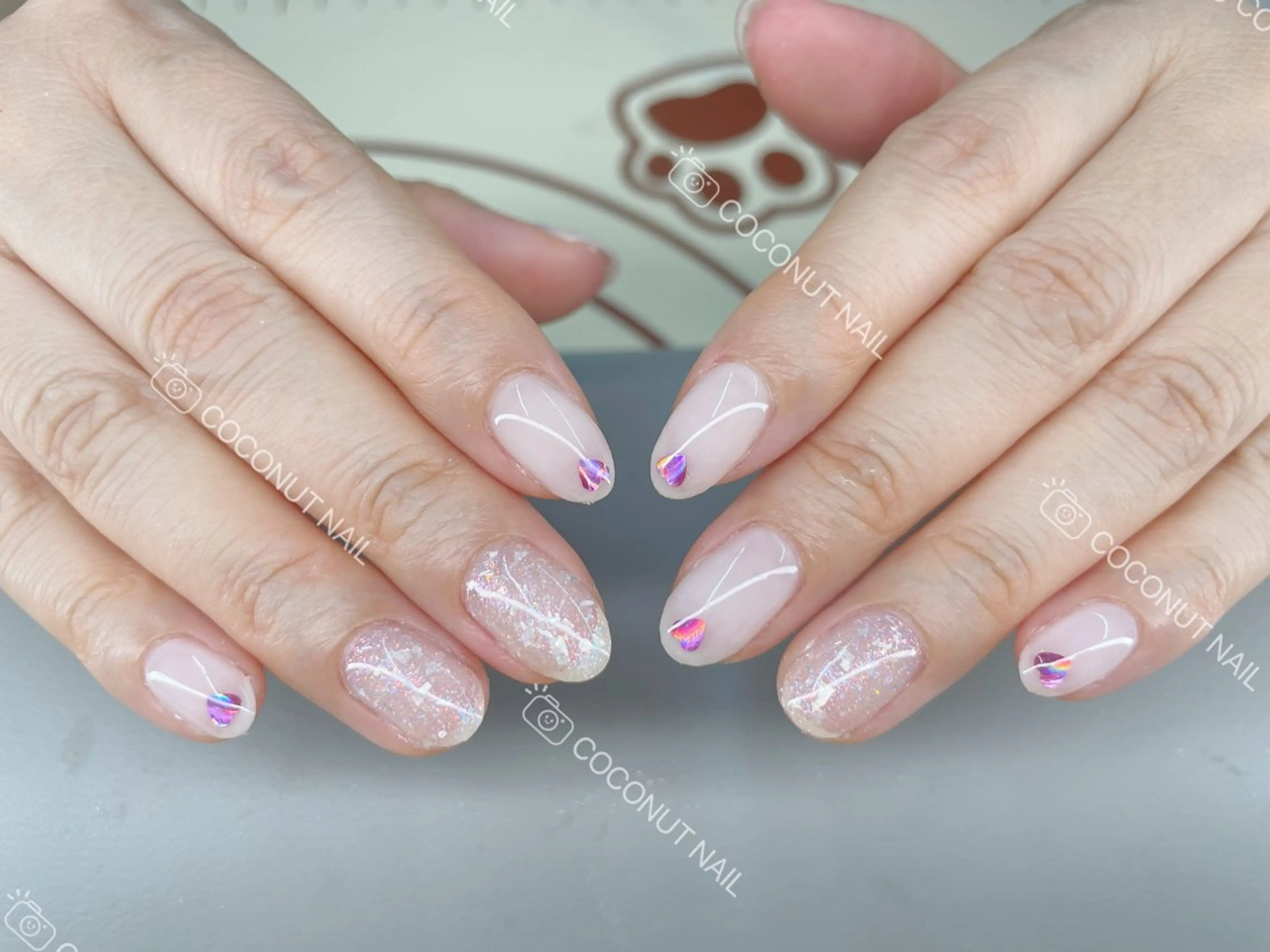 ネイル ハンドネイル 神田 ココナッツのネイルデザイン