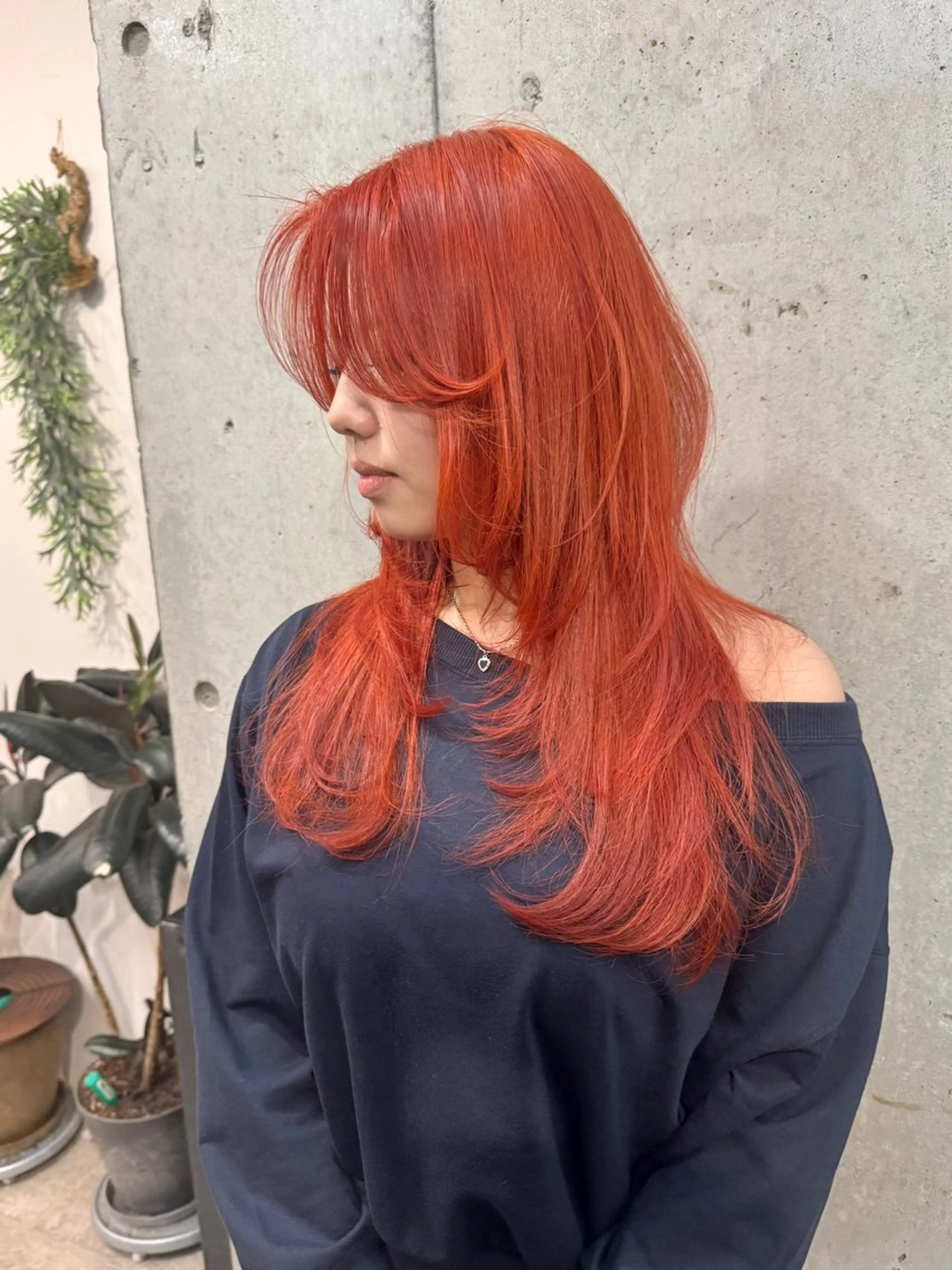ロング カラー カット ヘアカラー トリートメント lani ブリーチ /ダブルカラーのヘアスタイル