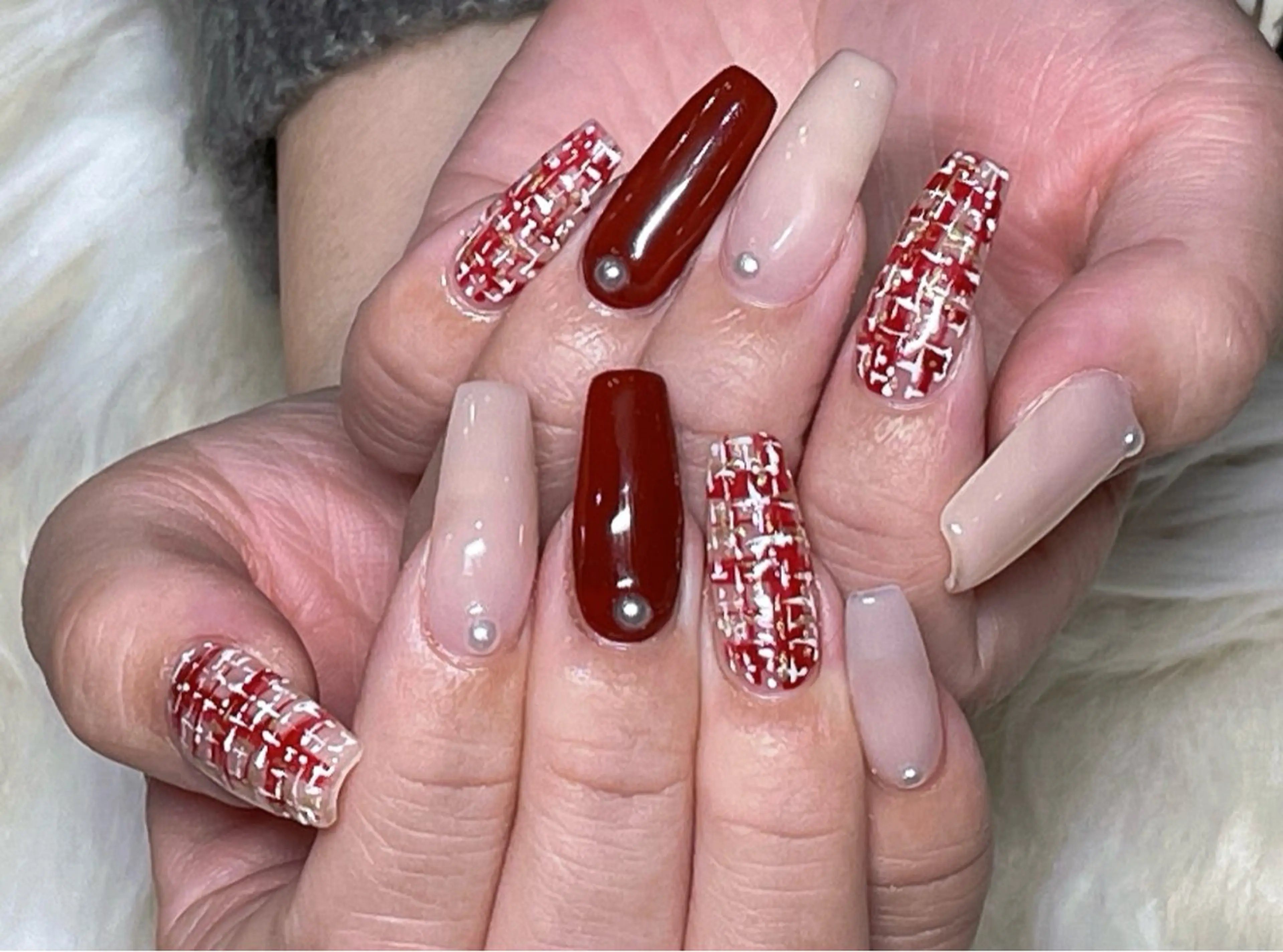 ネイル 長さ出し フレンチネイル ジェルネイル グラデーション 韓国ネイル ハンドネイル Nail&eye Belire 新宿のネイルデザイン