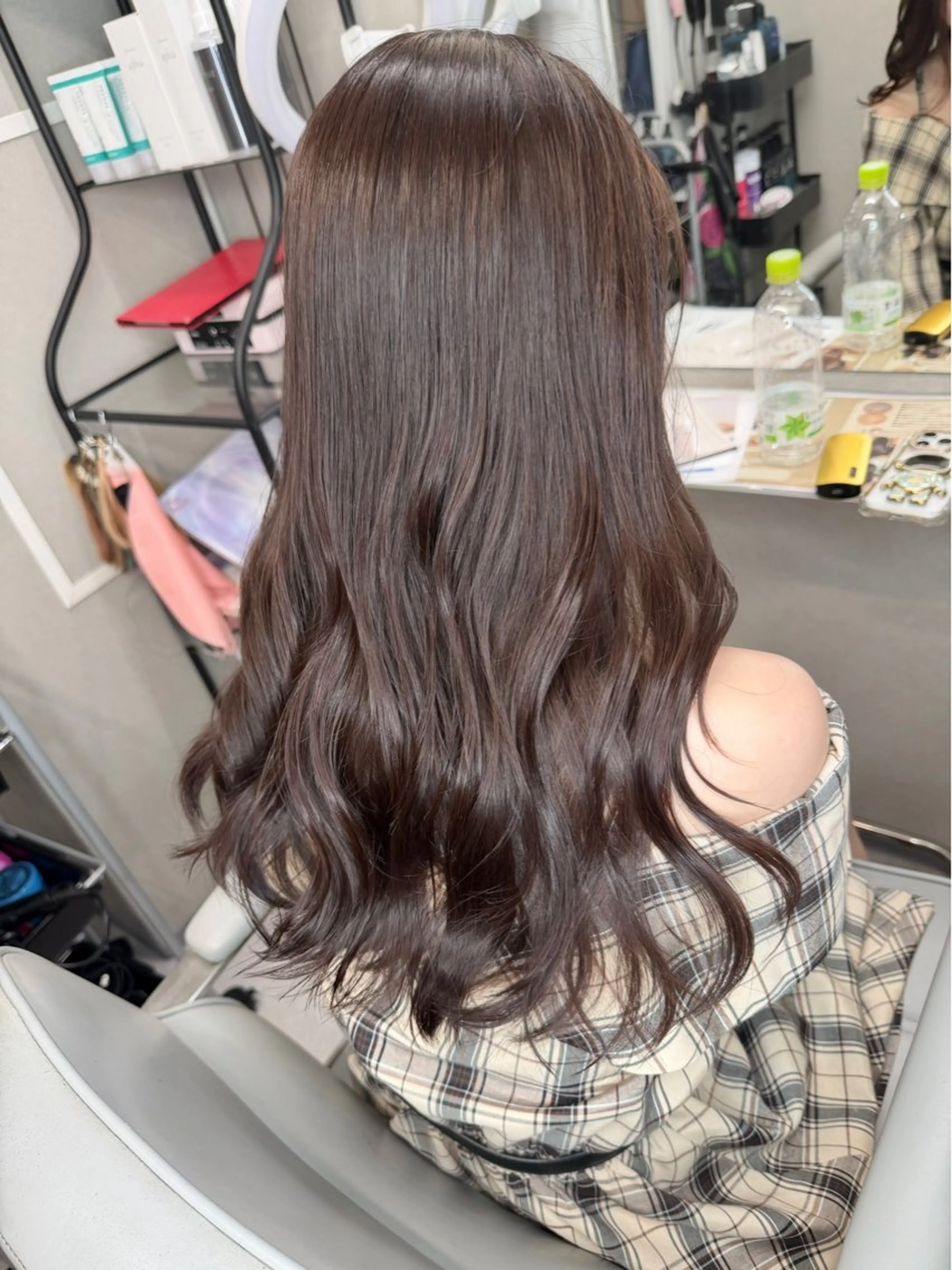 セミロング カラー ブリーチ 透明感カラー ブリーチなしカラー 髪質改善 ヘアカラー トリートメント 今井 勝也のヘアスタイル