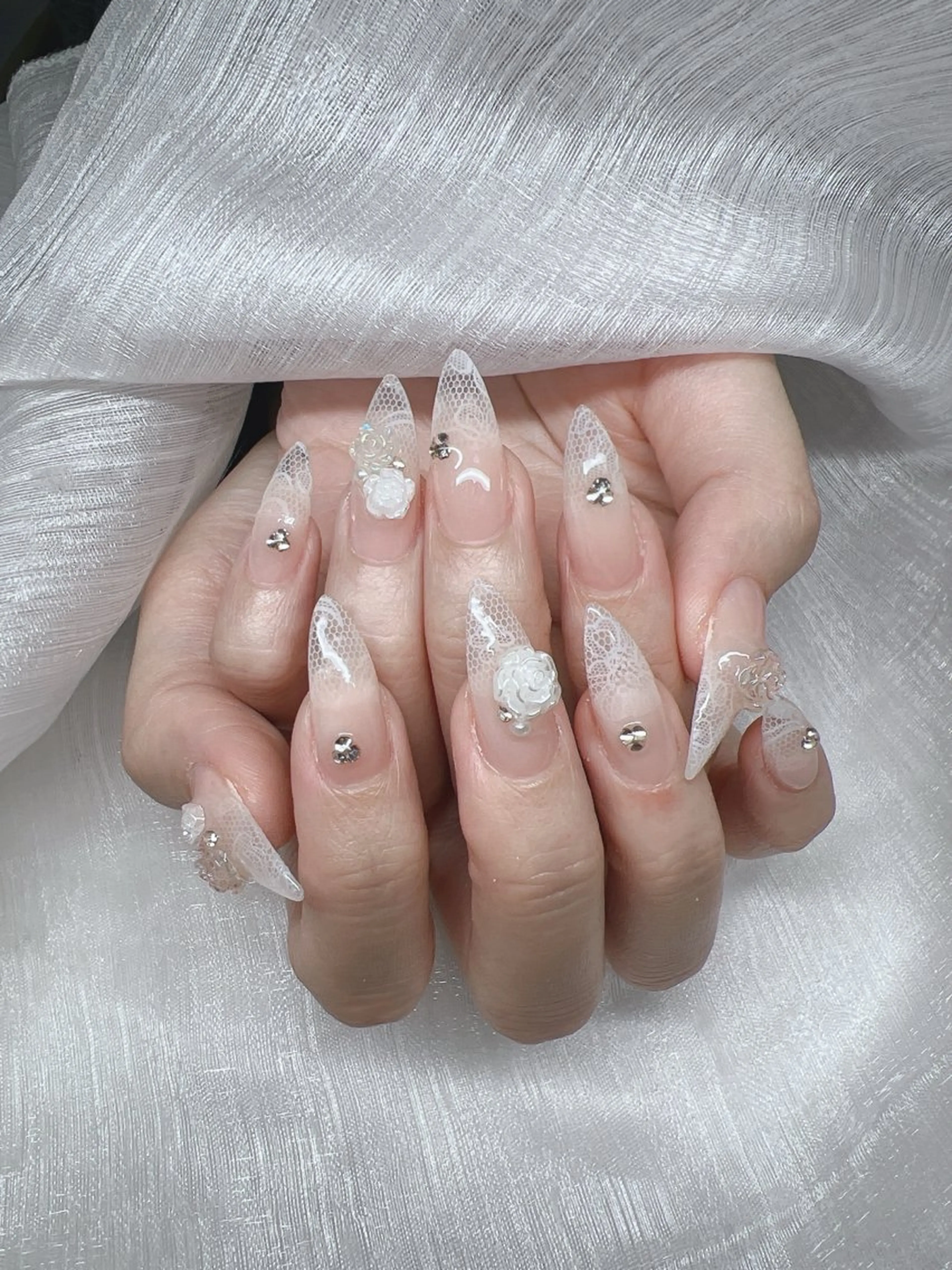 ネイル ハンドネイル Lee Nails チップ長さだし専門店のネイルデザイン