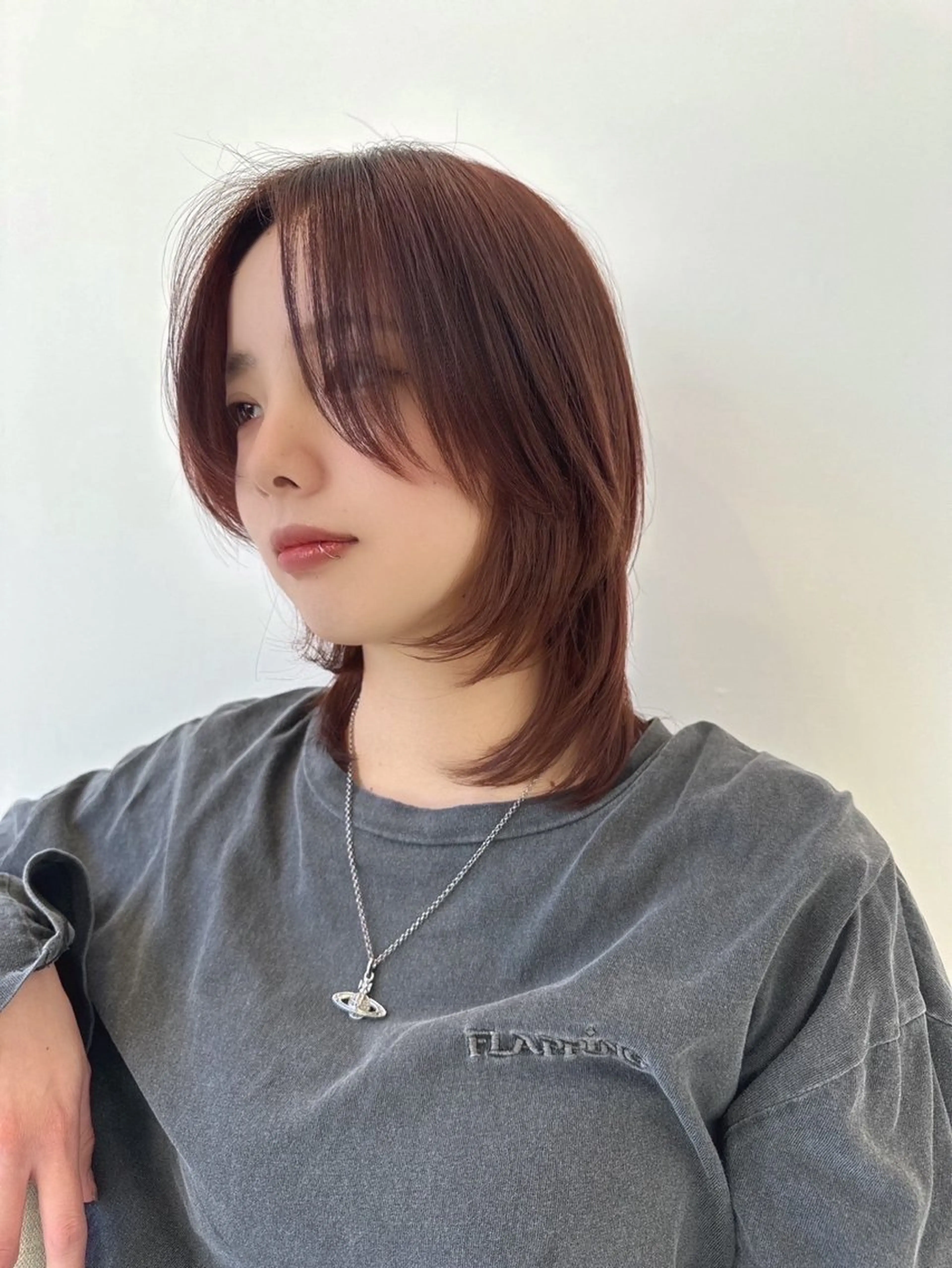 ショート カラー ブラウンカラー チョコレートブラウン 韓国ヘア特化🇰🇷 似合わせカットパーマのヘアスタイル