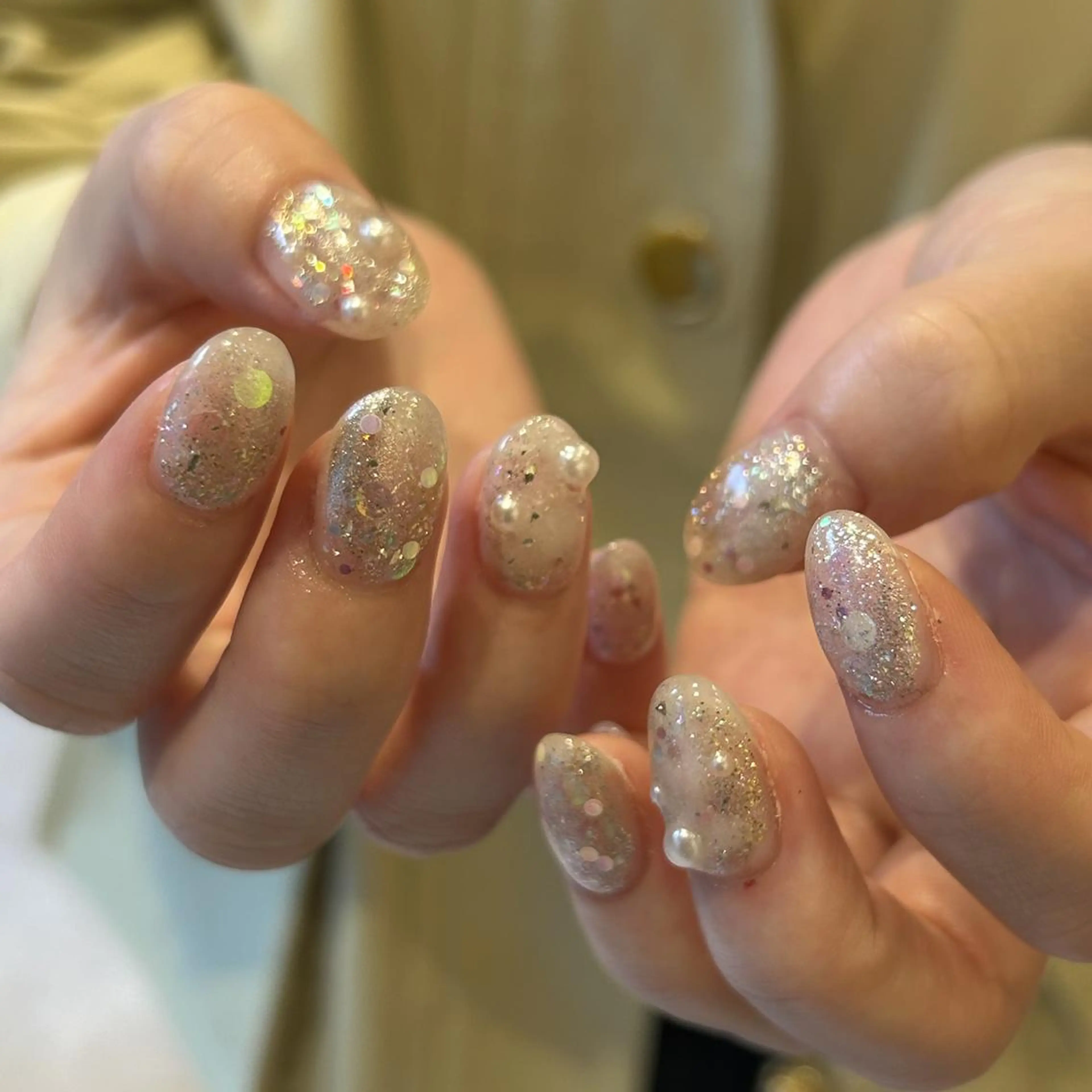 ネイル オーロラネイル ジェルネイル 氷ネイル・うるうるネイル 韓国ネイル ミラーネイル ハンドネイル nails TOKYOのネイルデザイン