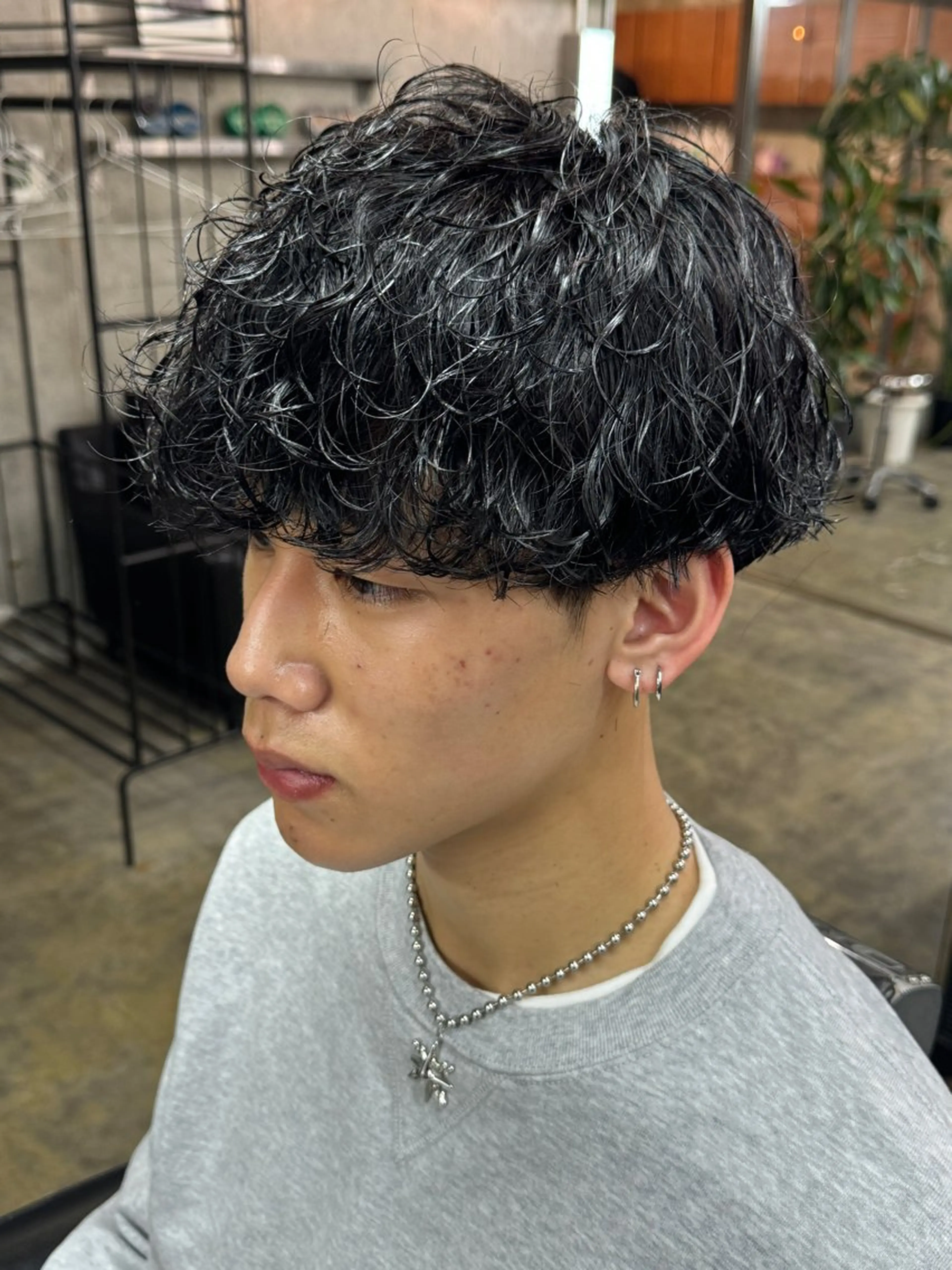 ショート パーマ メンズ ビジネス カット パーマ メンズ特化酒井翔太 /メンズカット/名駅のヘアスタイル