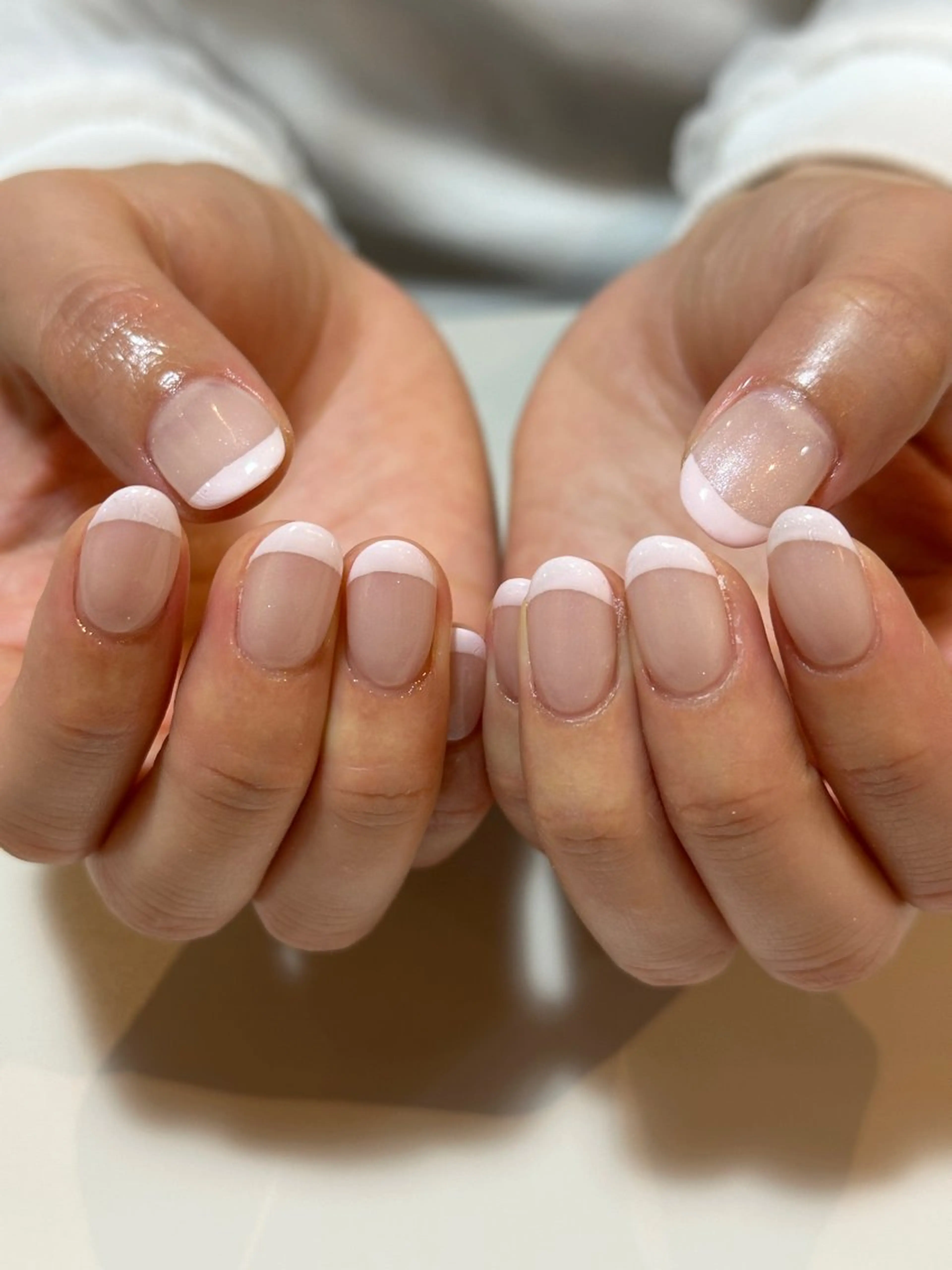 ネイル アートネイル フレンチネイル ハンドネイル calla/中津/ パラジェルのネイルデザイン