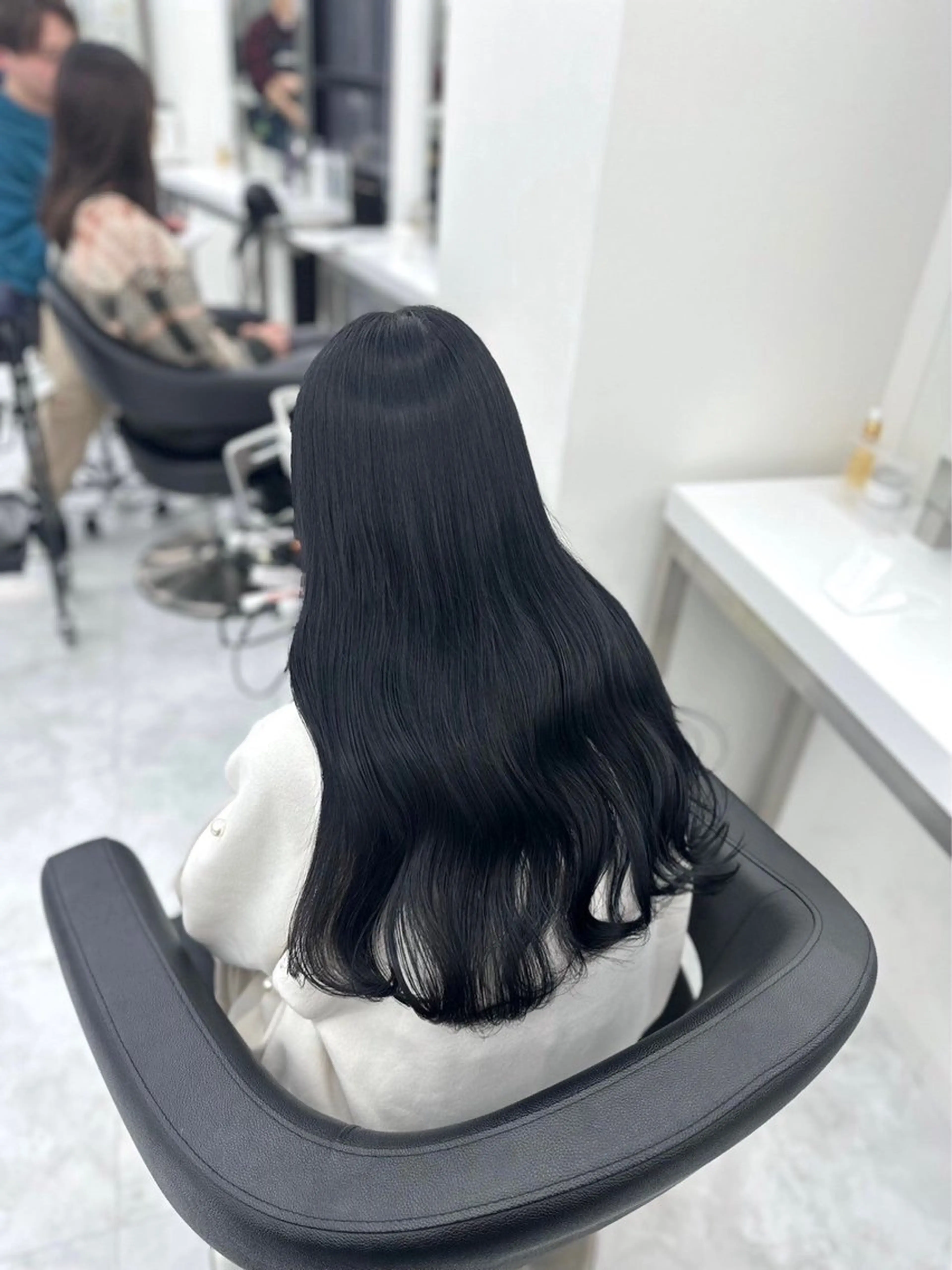ロング カラー ヘアカラー 寒色❄️韓国カラー Ukyouのヘアスタイル