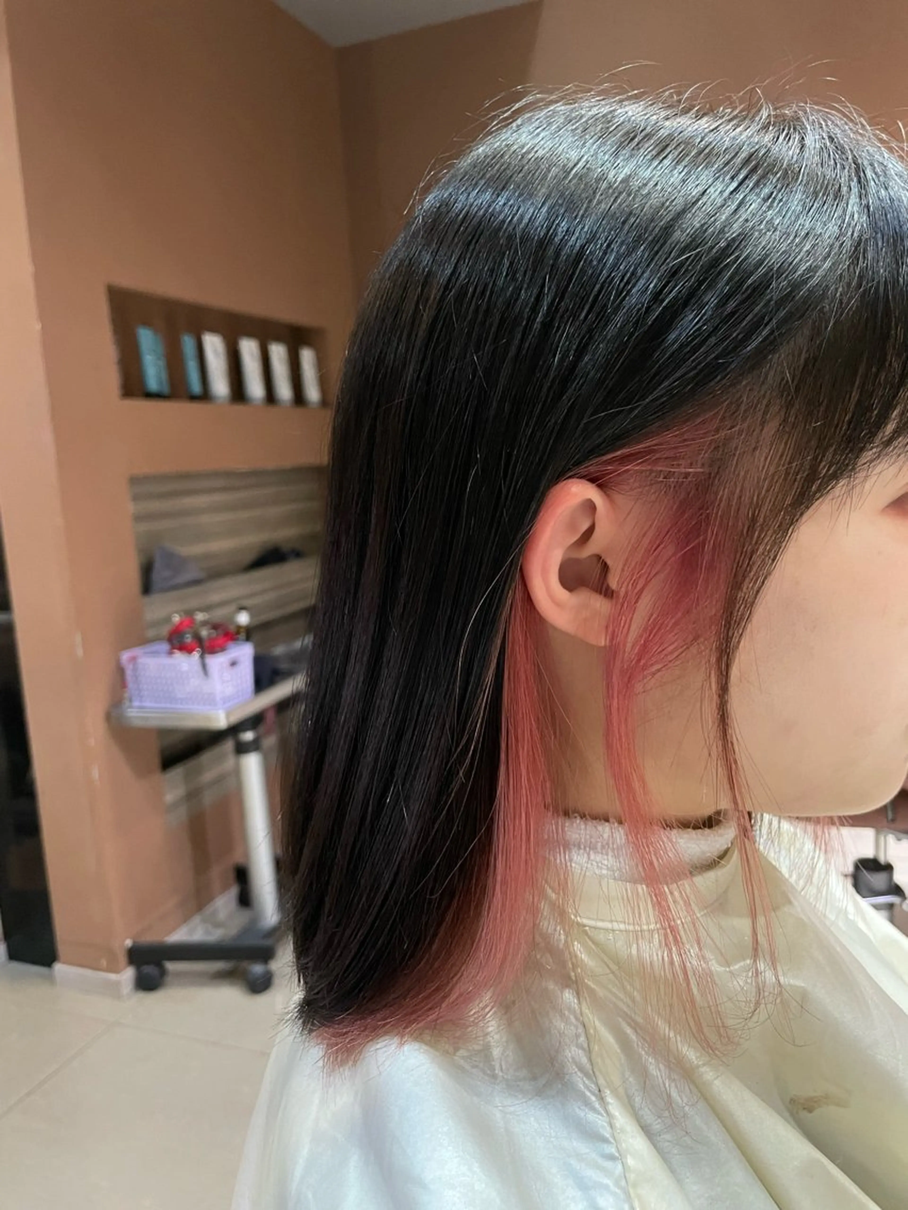 ミディアム カラー カット 透明感カラー& メンズアイブロウ専門のヘアスタイル