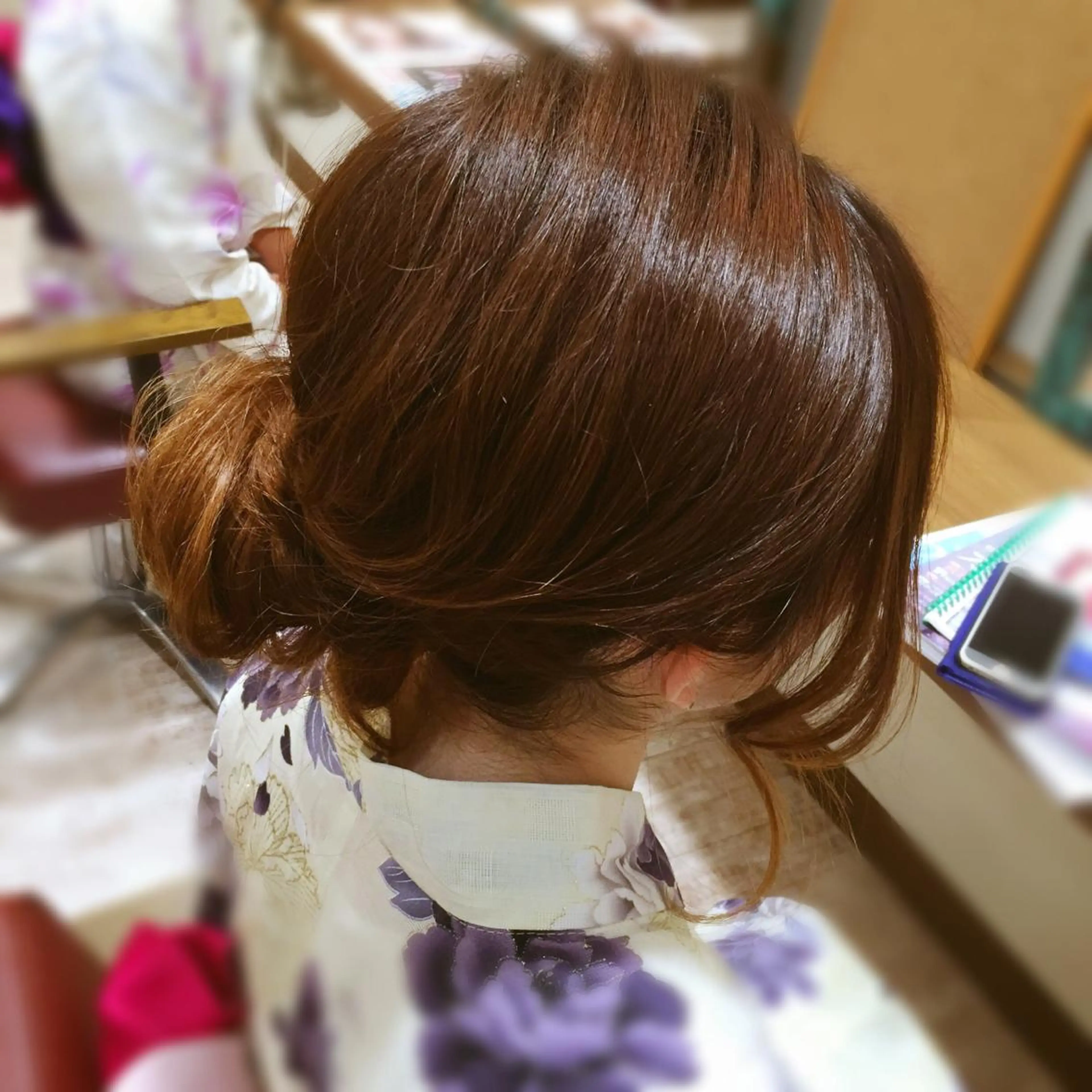 ミディアム ヘアアレンジ 浴衣 🌈２０年目突入🎉 山口のヘアスタイル