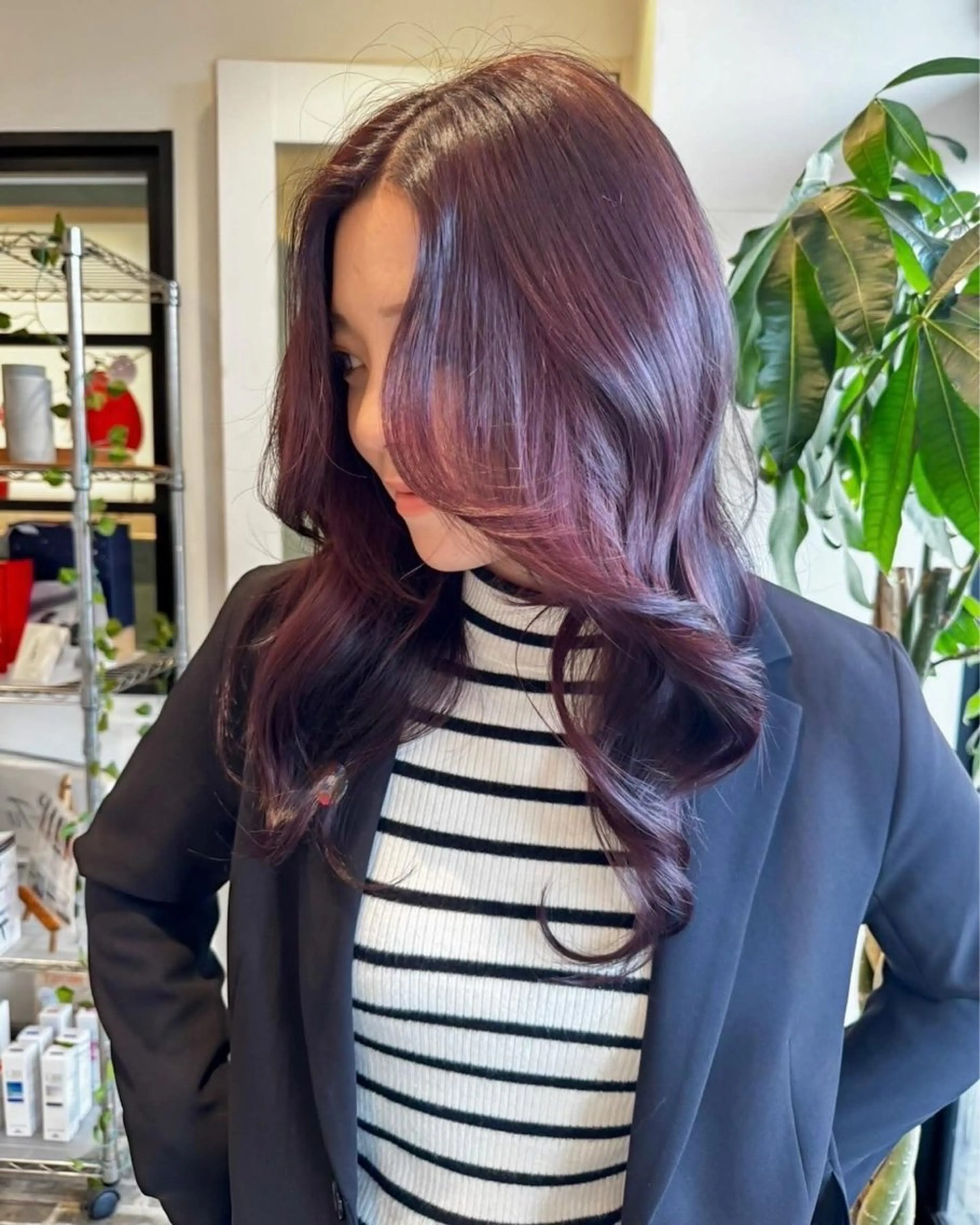 ロング ヘアカラー 樋口智士/倉敷/中庄 /縮毛矯正/髪質改善のヘアスタイル