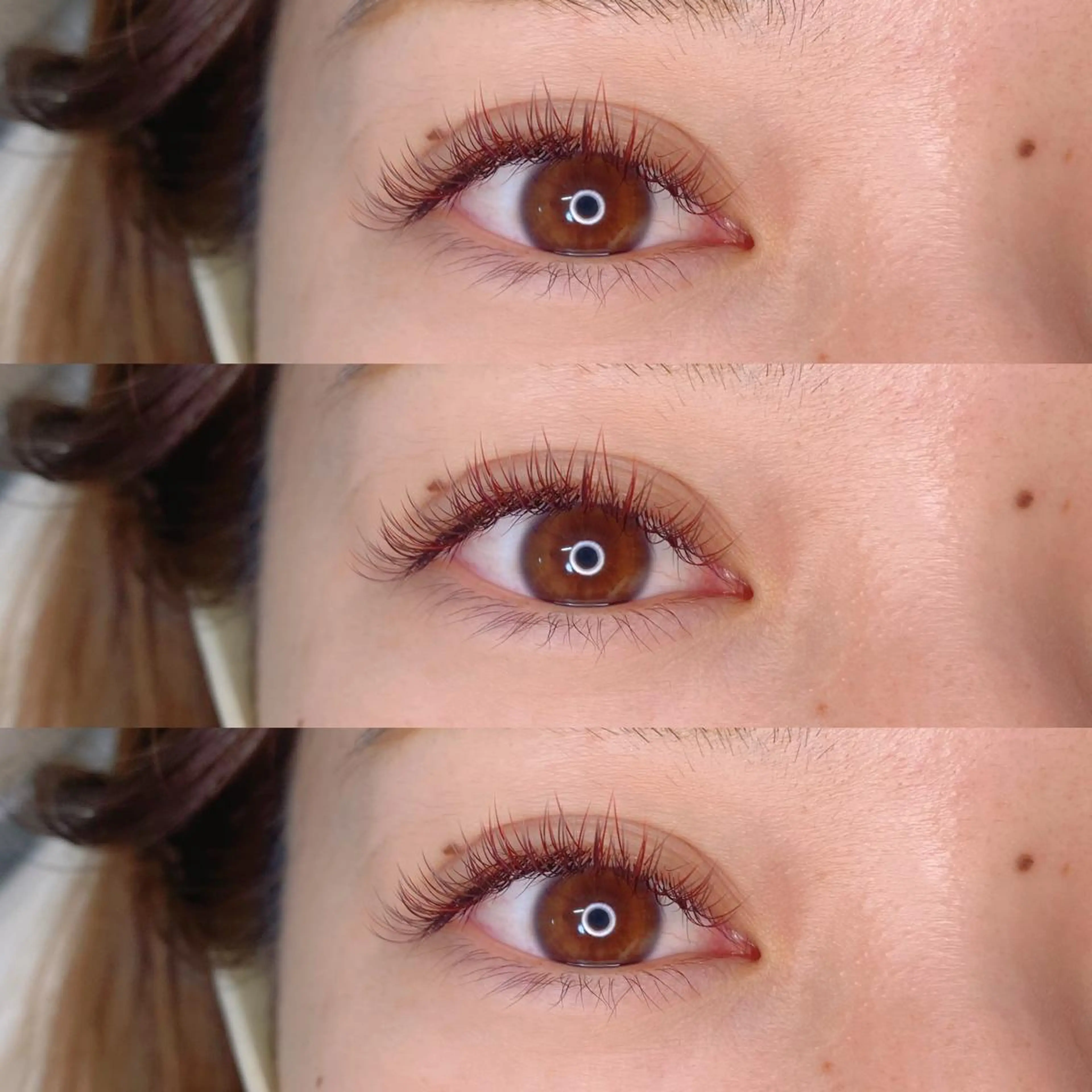 マツエク・マツパ カラーマツエク フラットラッシュ belle eyelashの眉毛・アイブロウイメージ