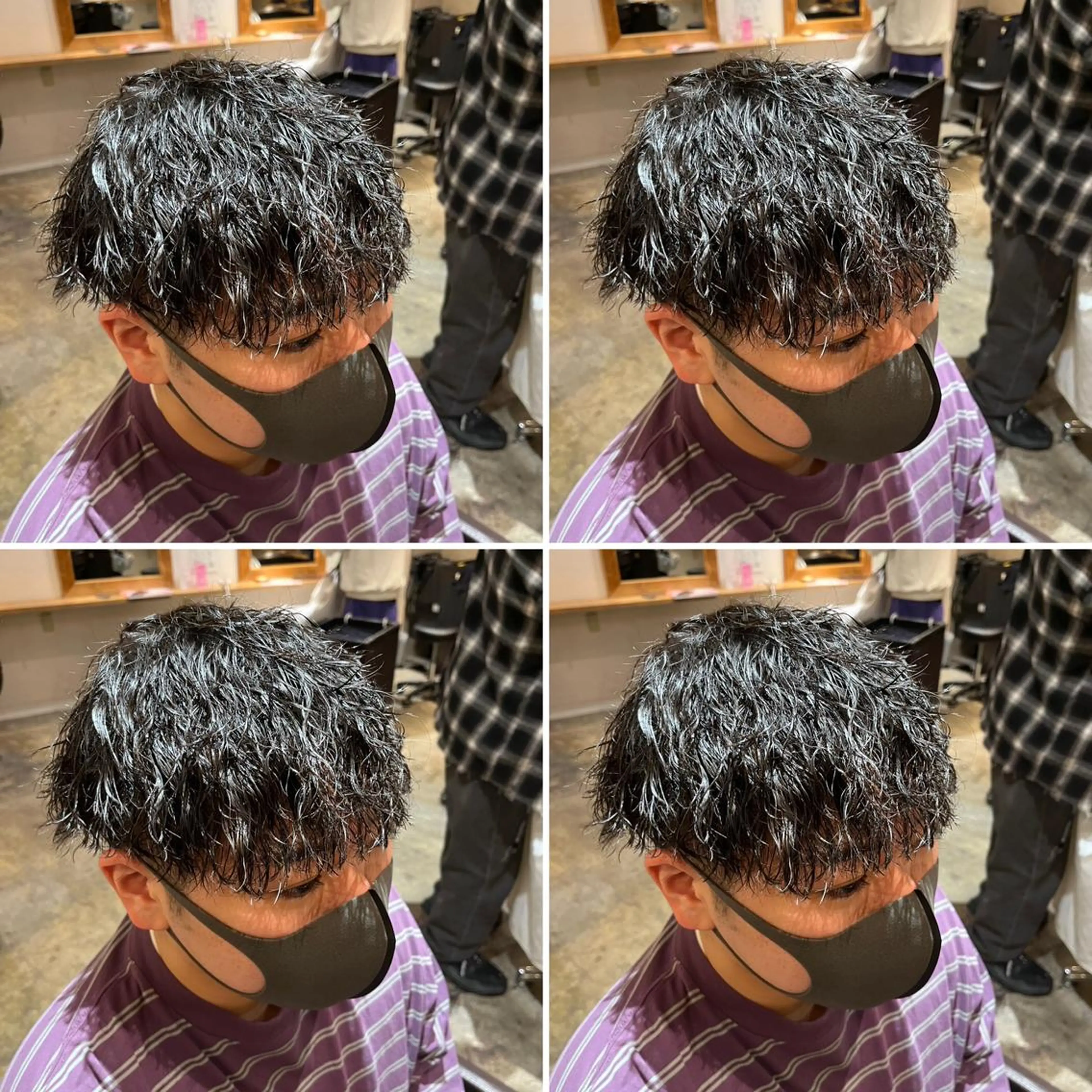 パーマ メンズ カット パーマ トリートメント ヘアセット 💈メンズパーマ特化 店長望月謙二郎💈のヘアスタイル
