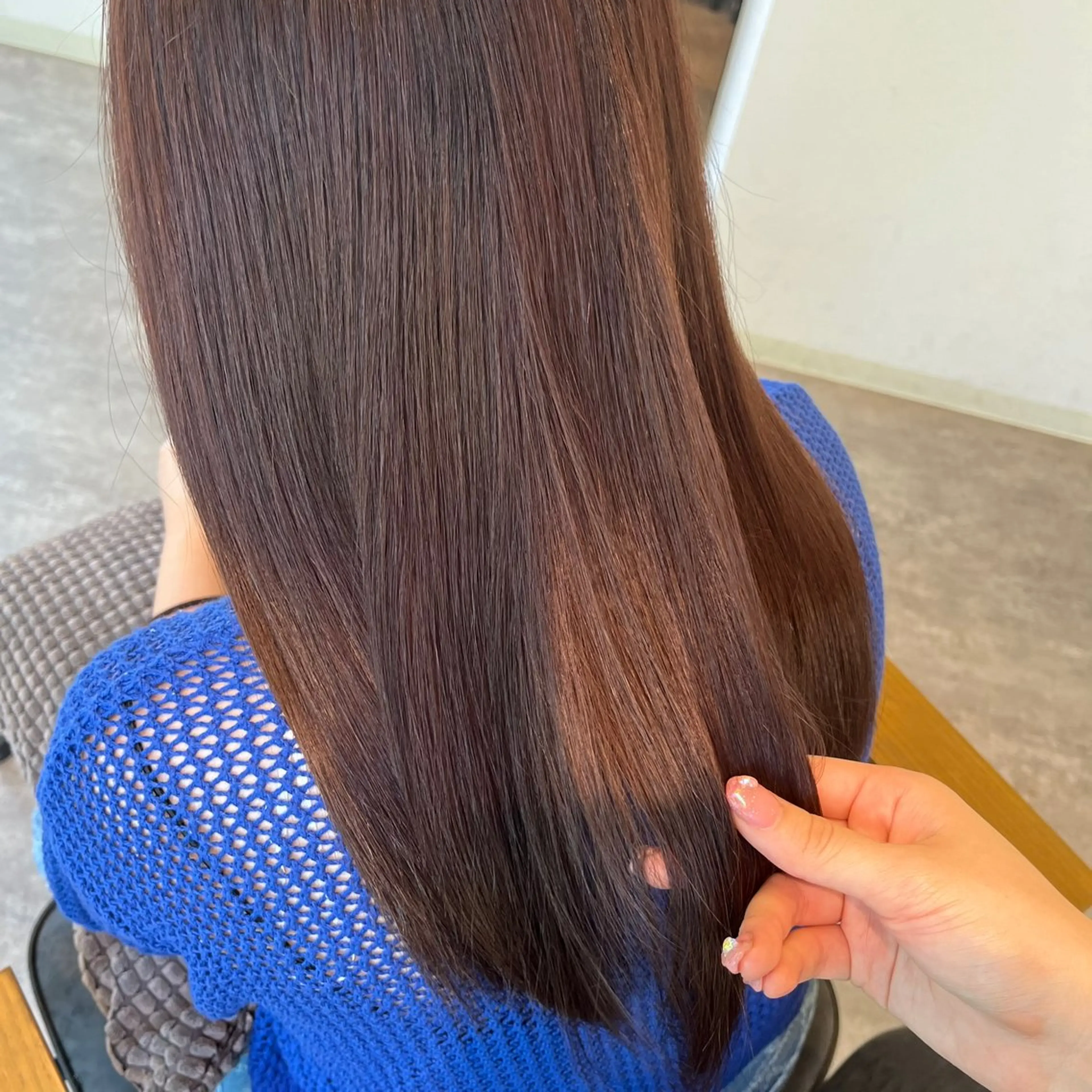 セミロング カラー ヘアカラー カットモデル✂️ ゆうかのヘアスタイル