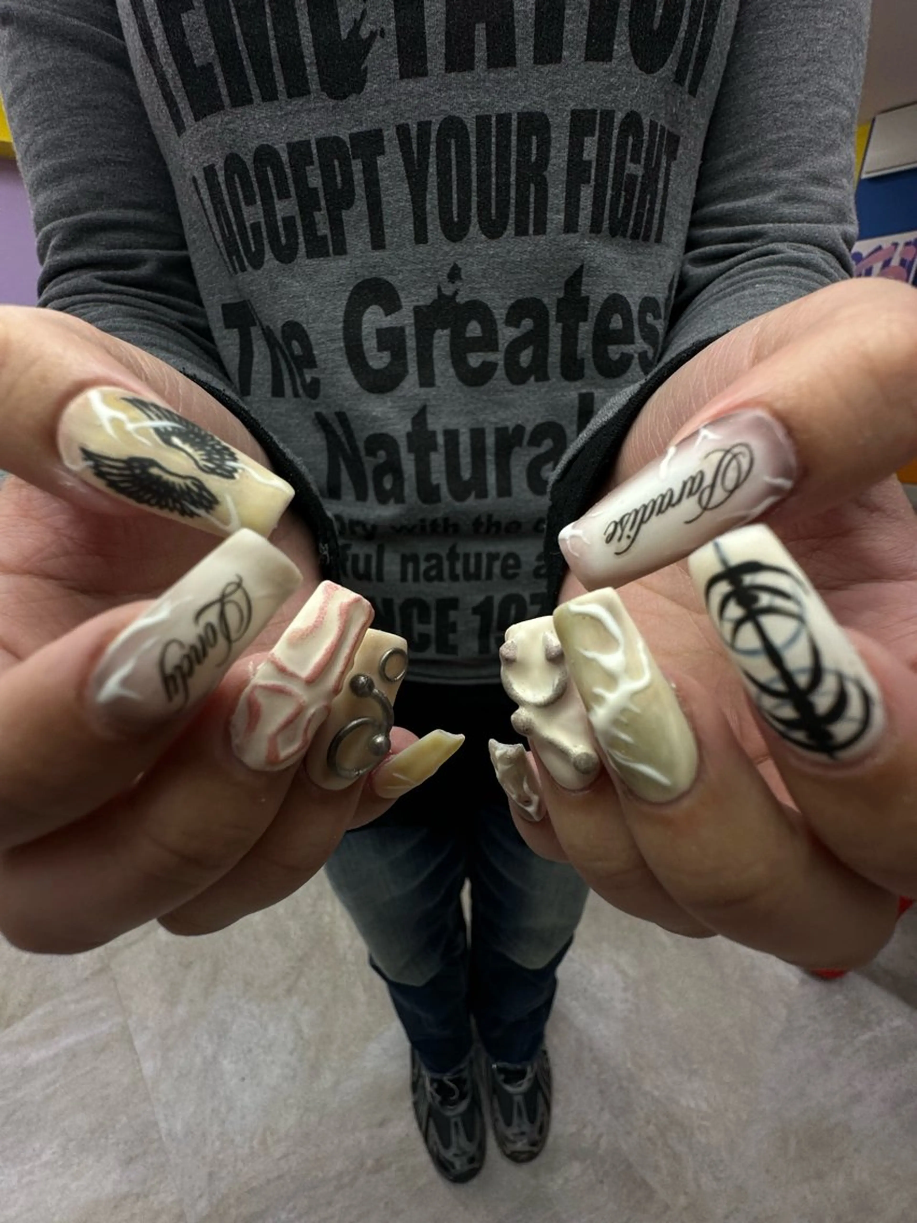 ネイル ハンドネイル フットネイル YukaRyu /癖デザインのネイルデザイン