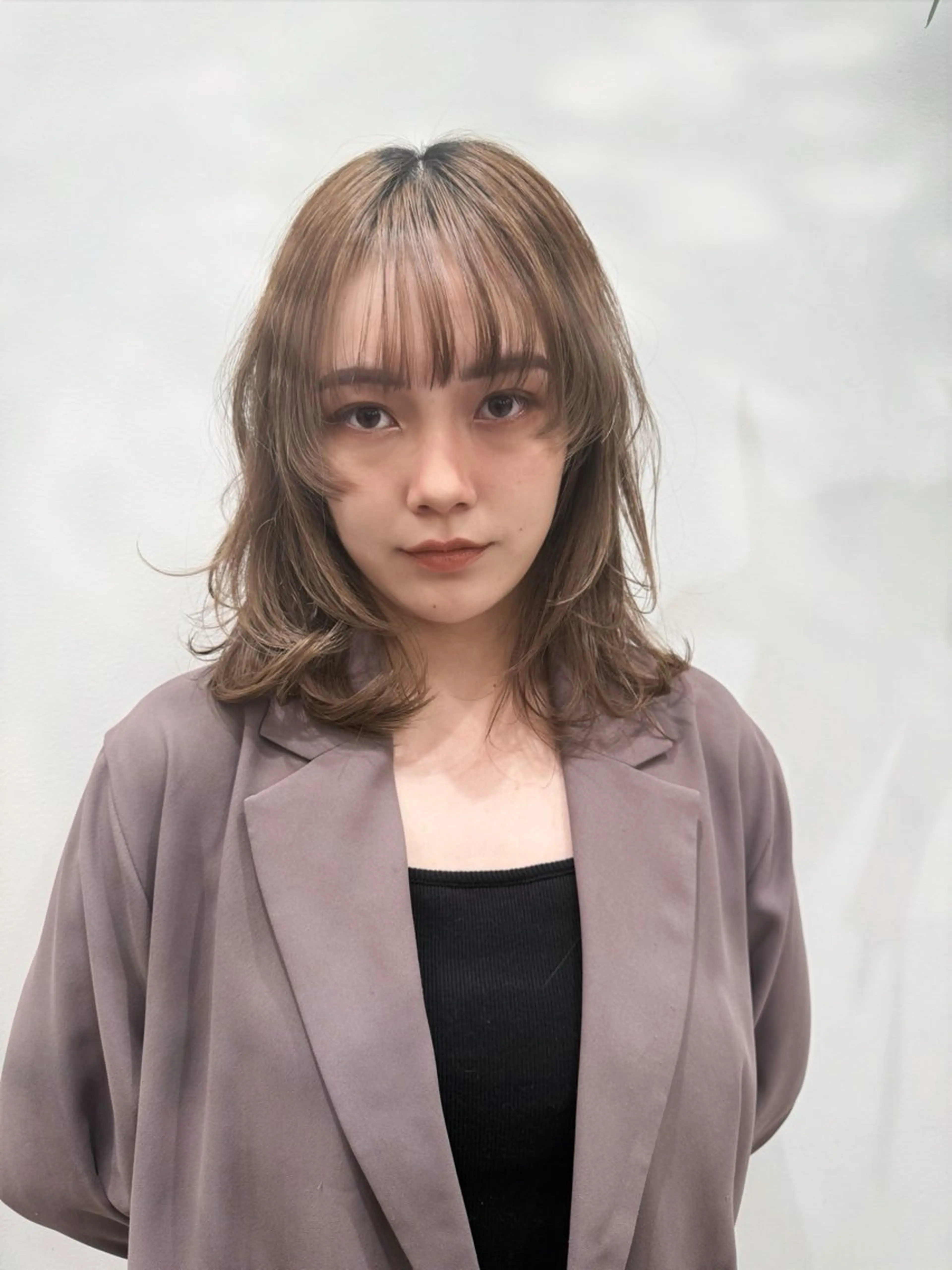 ミディアム 💛🤍U too e’s 鎌倉🧸のヘアスタイル