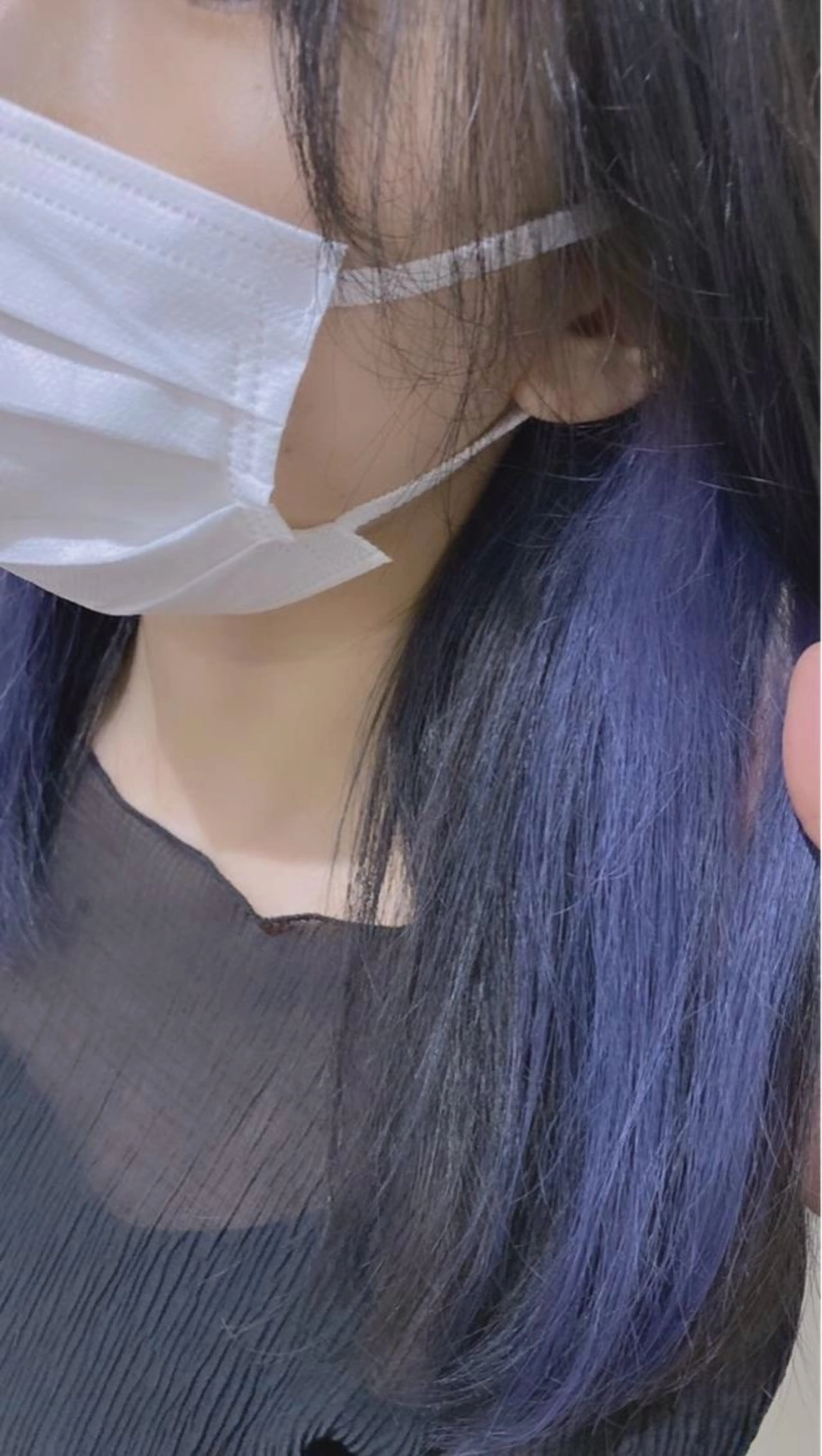 ミディアム カラー ヘアアレンジ ブリーチ ハイトーンカラー ラベンダーカラー シルバー 境町/透明感カラー/ レイヤー/中茎涼太のヘアスタイル
