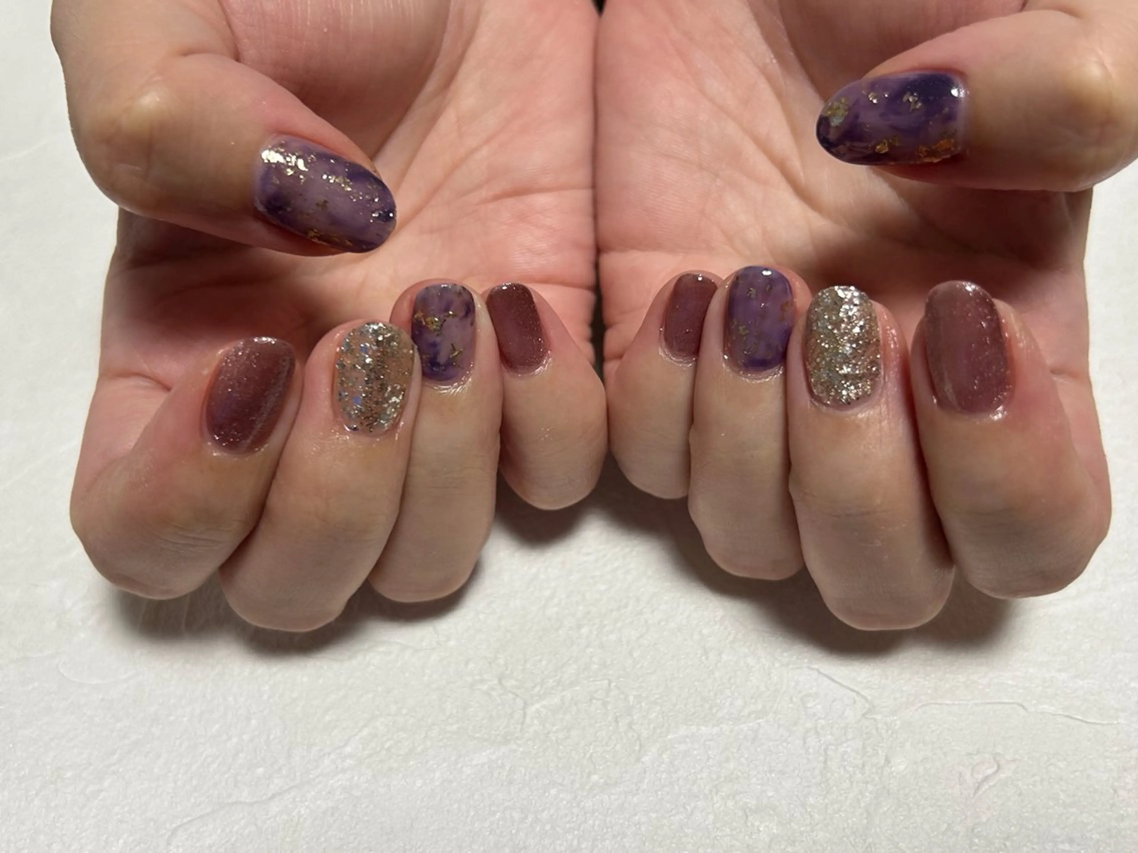 ネイル オーロラネイル フットネイル フレンチネイル ジェルネイル 韓国ネイル ハンドネイル kiki nail &brow二子玉川の眉毛・アイブロウイメージ