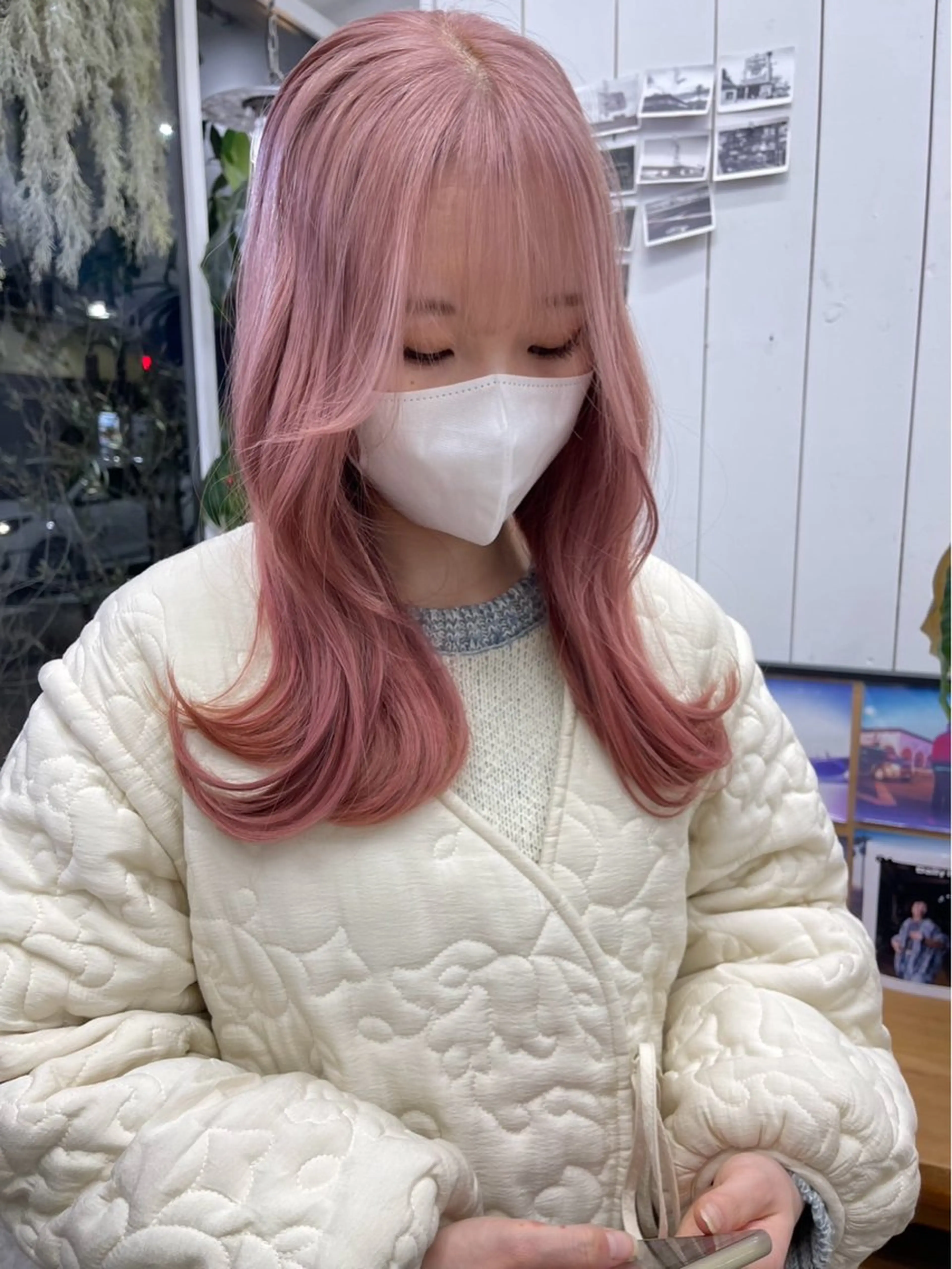 セミロング カラー Henmi Harukaのヘアスタイル