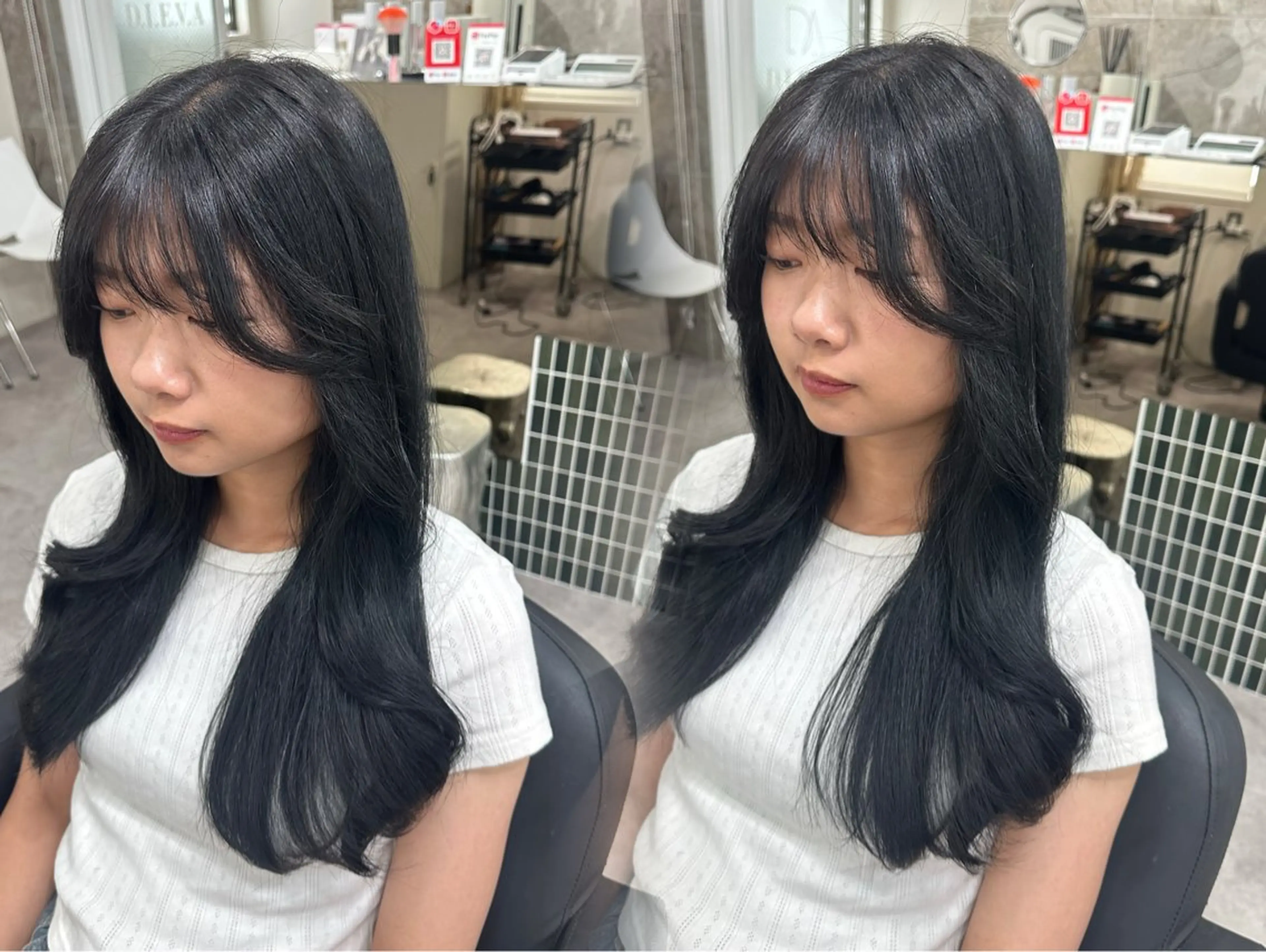 ロング カット ヘアカラー トリートメント 🫧とぅるん艶髪🫧 透明感カラー×猿渡のヘアスタイル