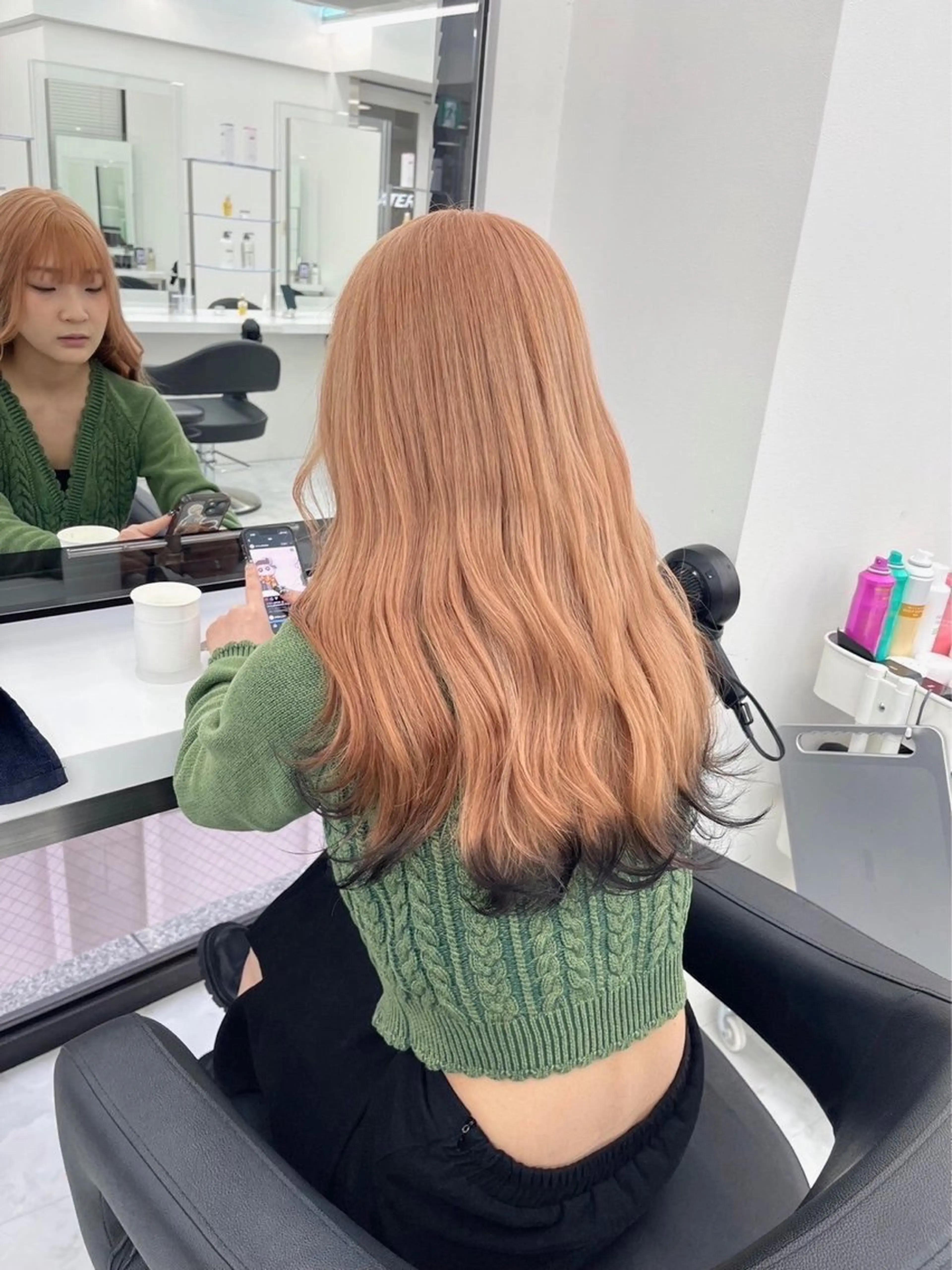 カラー ベージュ・ラベンダー カラー🎀りりのヘアスタイル