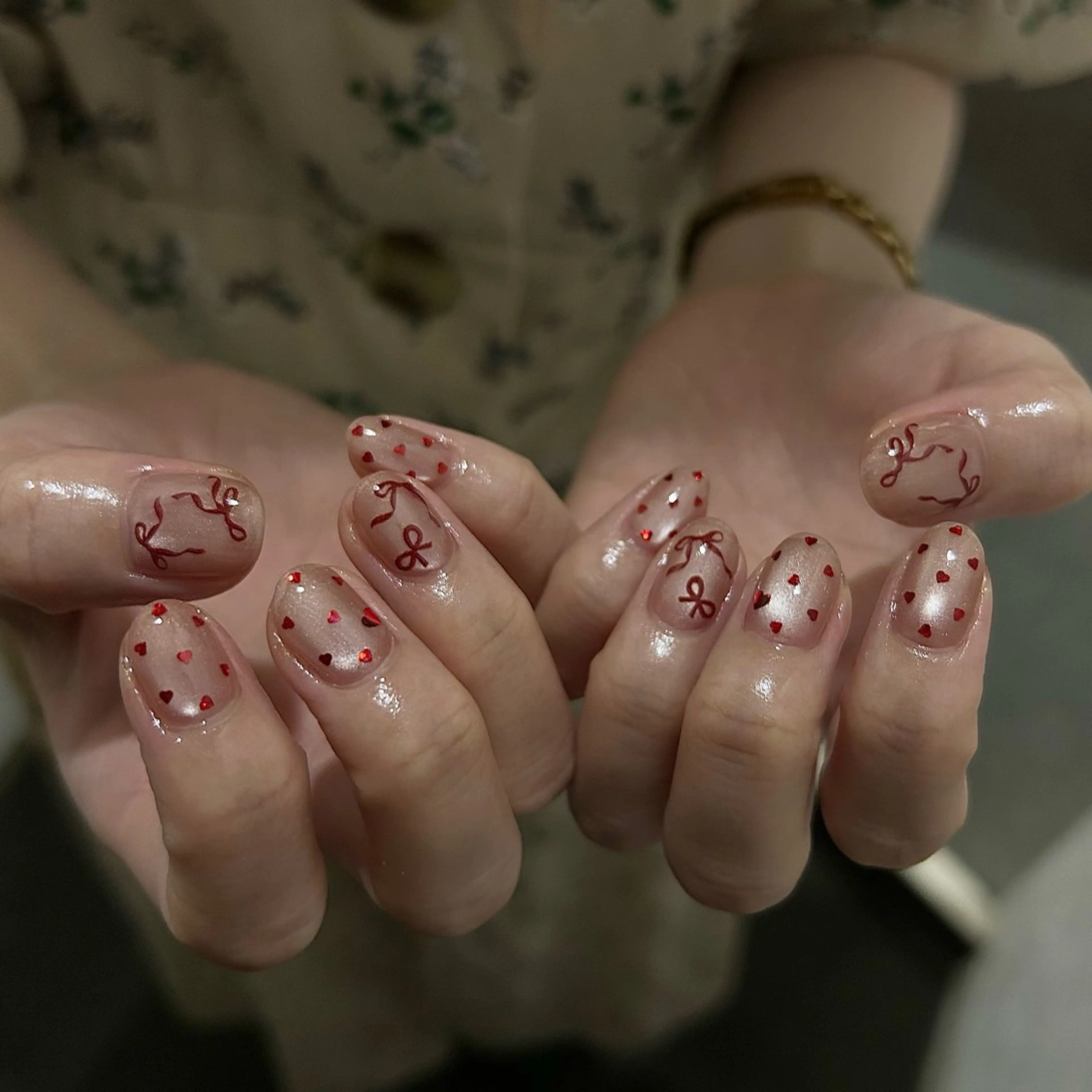 ネイル パラあり！フィルイン 美フォルムのネイルデザイン