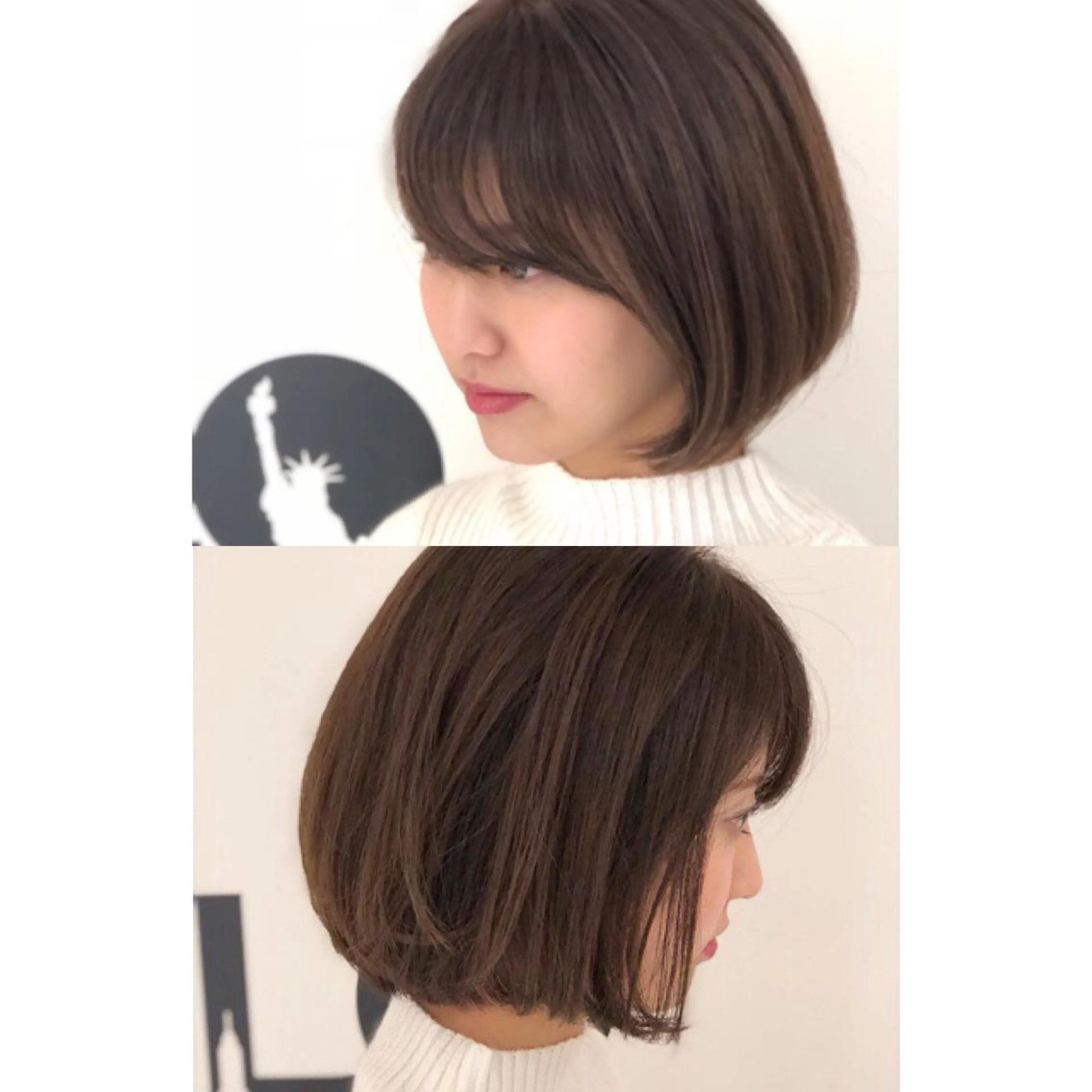 ショート 切りっぱなしボブ ボブ ショートが得意✂️ 藤城建太のヘアスタイル