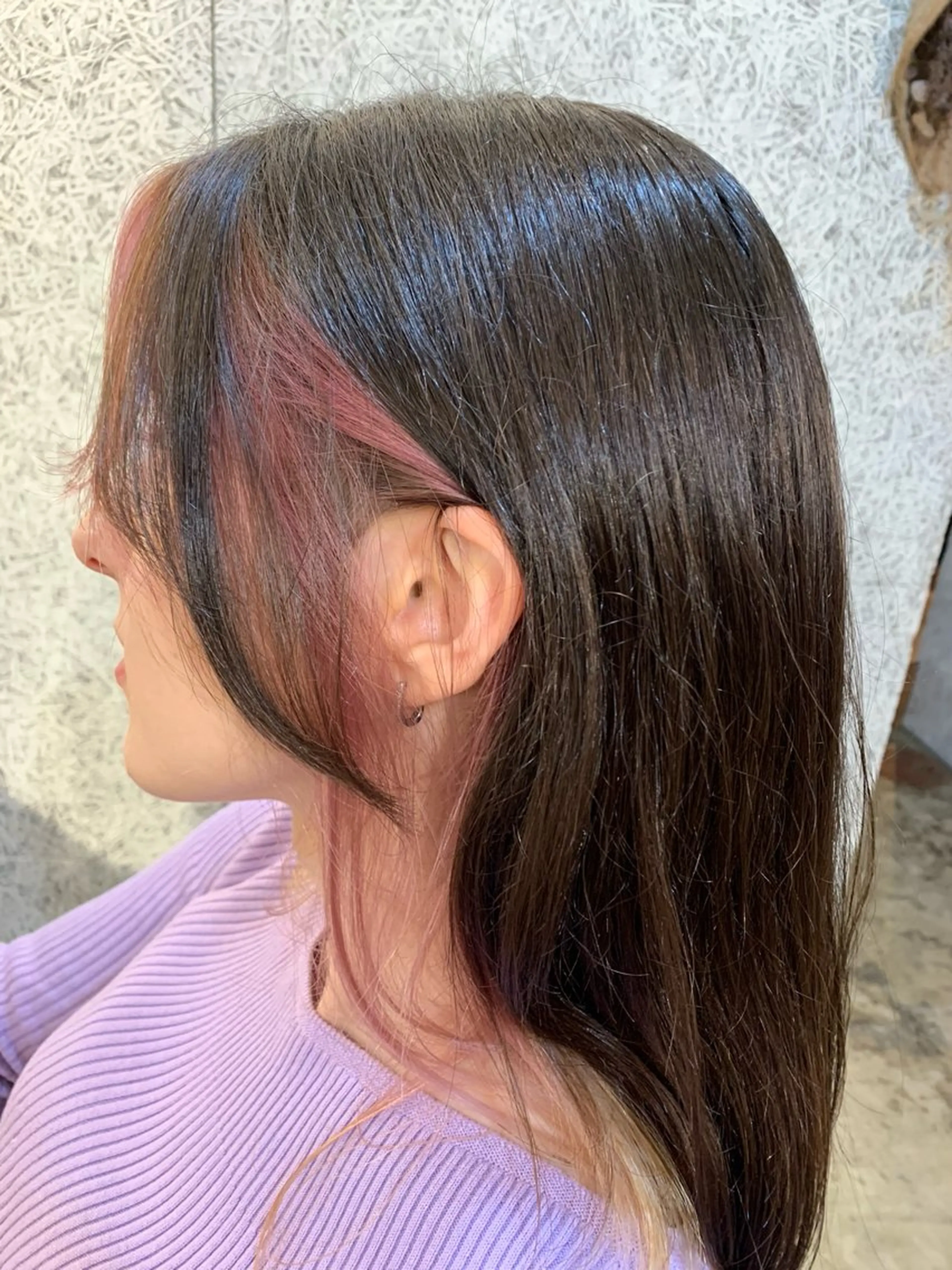 セミロング カラー 藤田 衣子のヘアスタイル