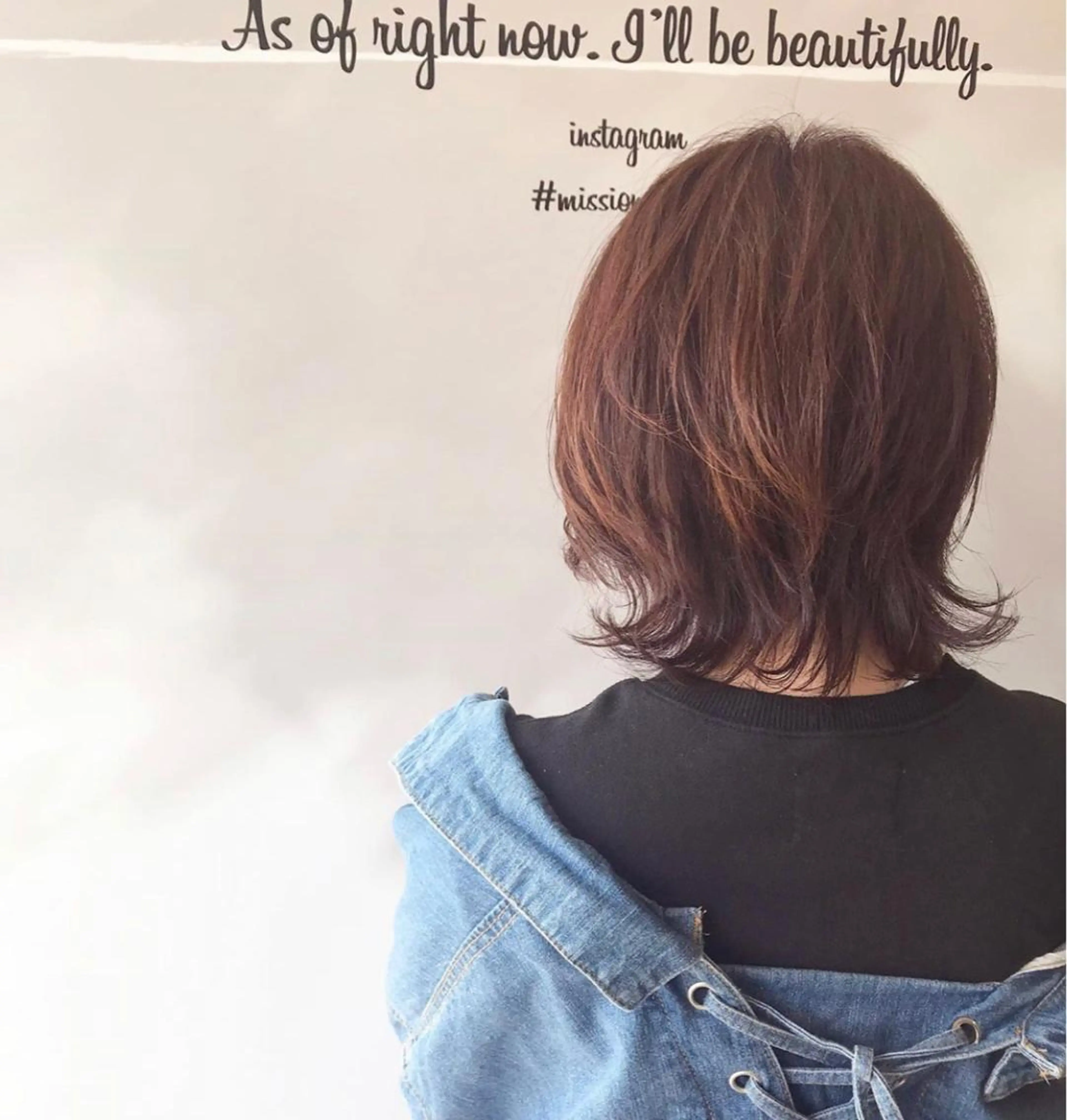 ショート カラー ヘアアレンジ ブラウンカラー ピンクカラー ピンクブラウン 福壽 優奈のヘアスタイル