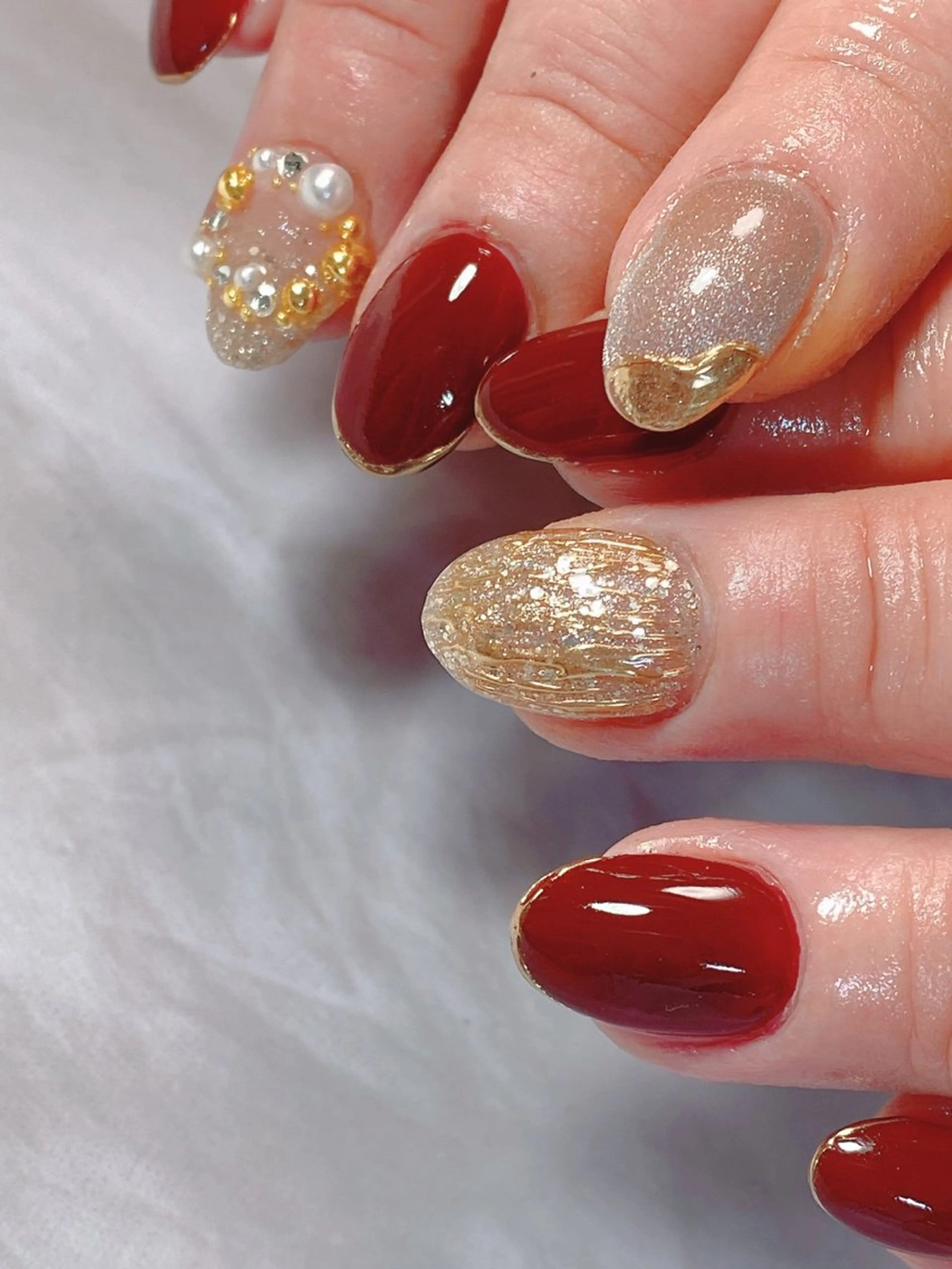 ネイル 冬ネイル クリスマス 大人キレイ 𝑁𝑖𝑥𝑖𝑠のネイルデザイン