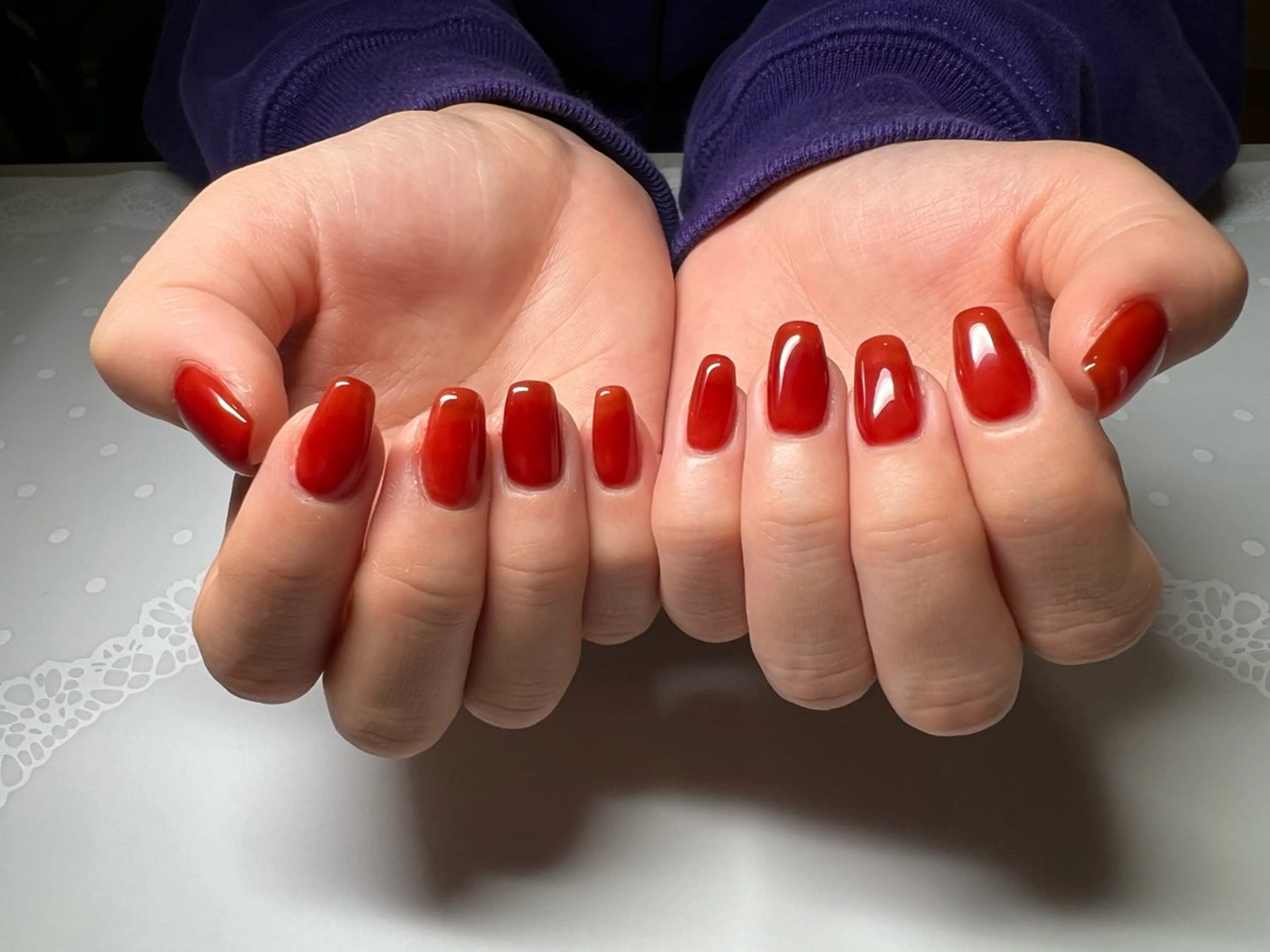 ネイル ワンカラーネイル tty Nail&Eyelash所属・利光 絵瑠のネイルデザイン