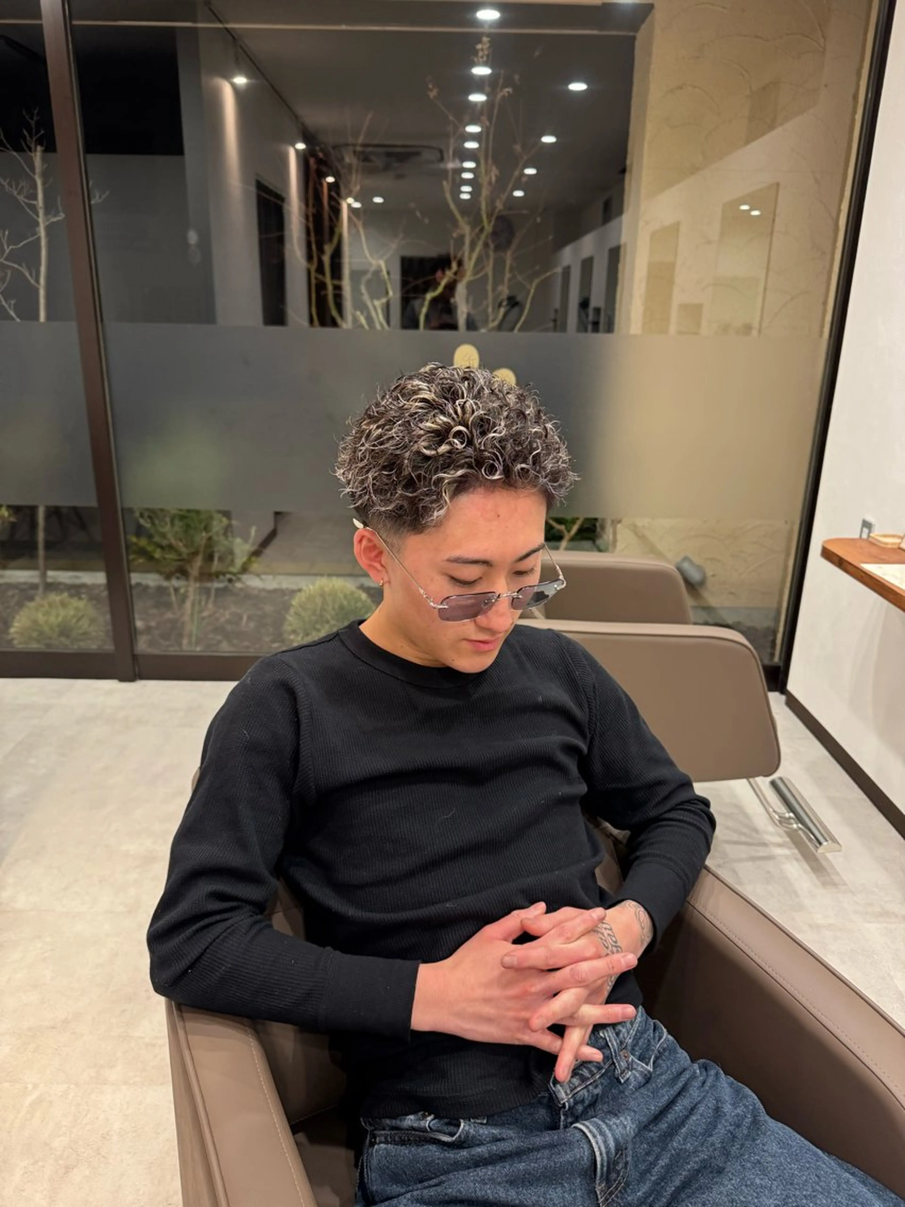 メンズ メンズハイライト 林 翔空のヘアスタイル