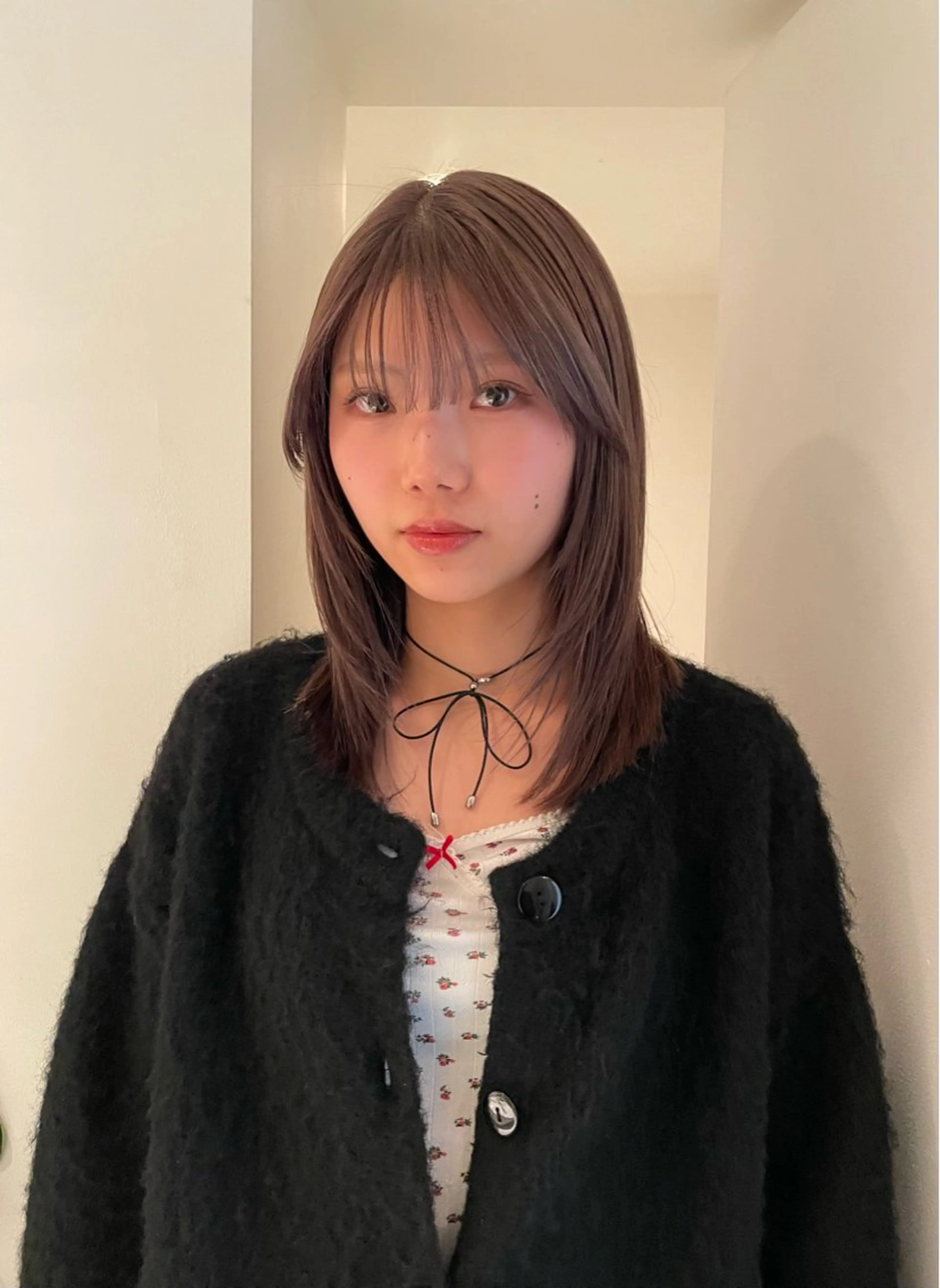 ミディアム カラー ベージュカラー ブリーチ ヘアカラー トリートメント chiharu ボブ/レイヤーのヘアスタイル