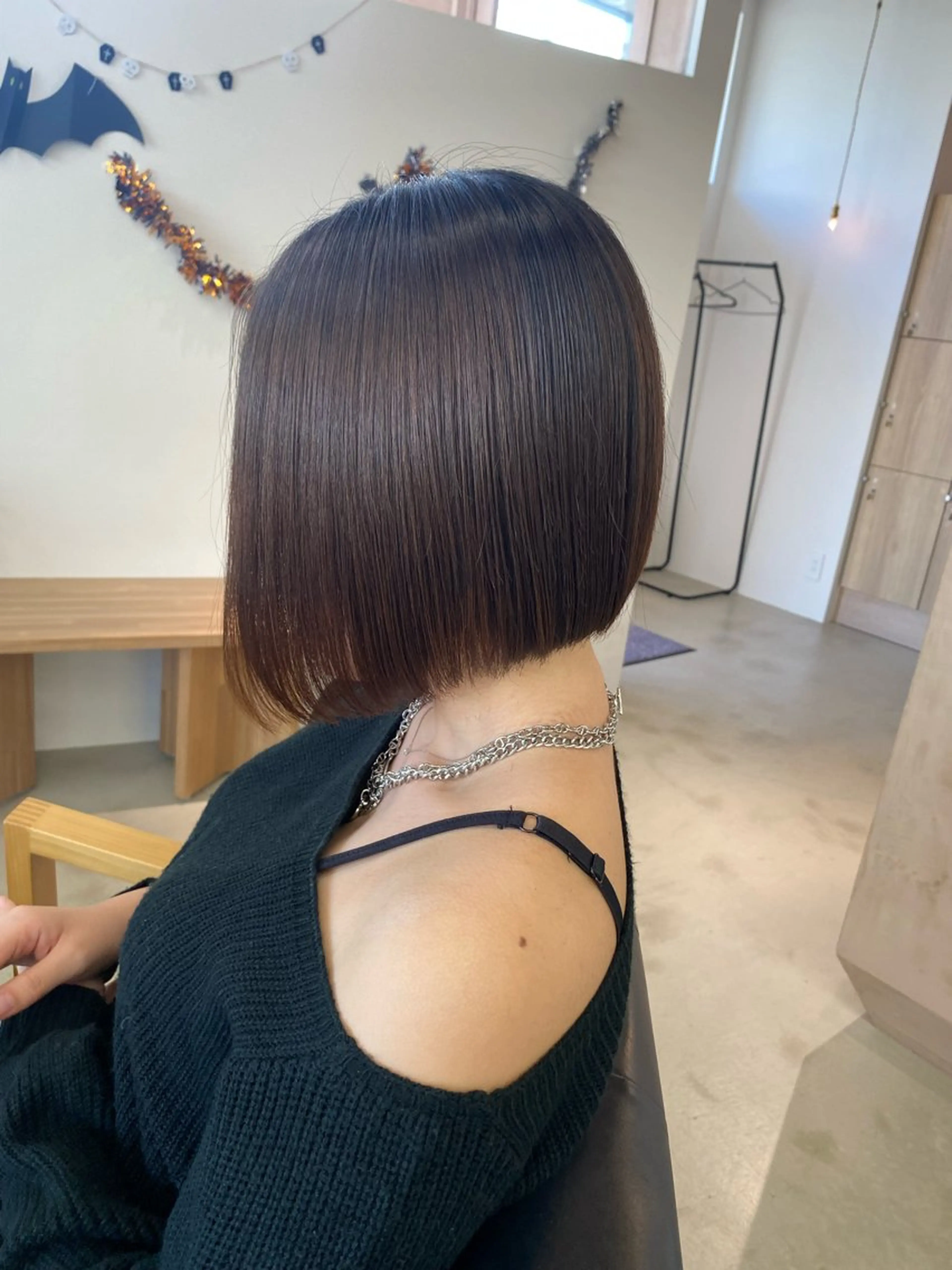 ミディアム akane/ 縮毛矯正/暖色のヘアスタイル