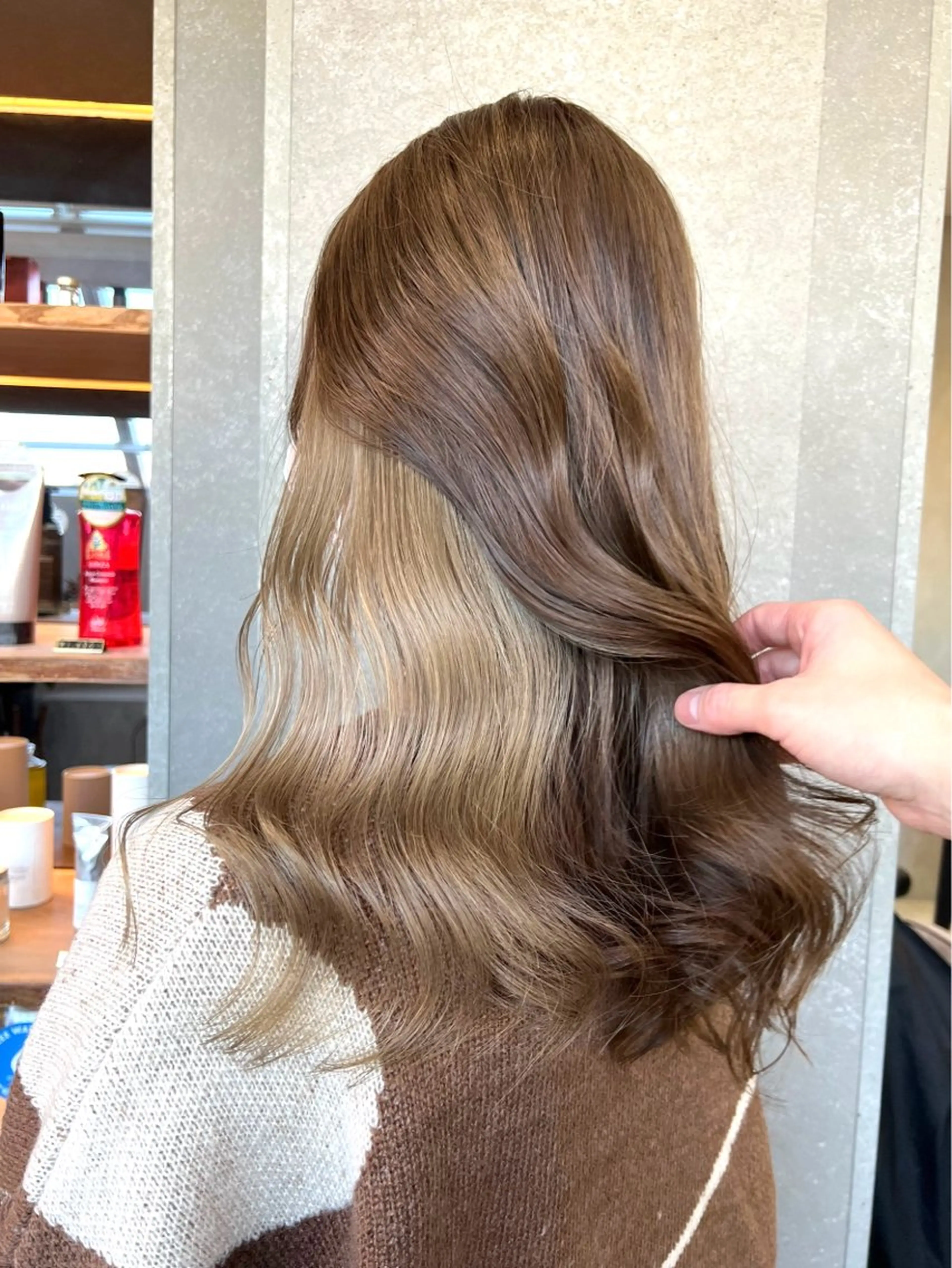 ロング ヘアカラー トリートメント ボブ/くびれボブ/ 髪質改善/Ru-kaのヘアスタイル